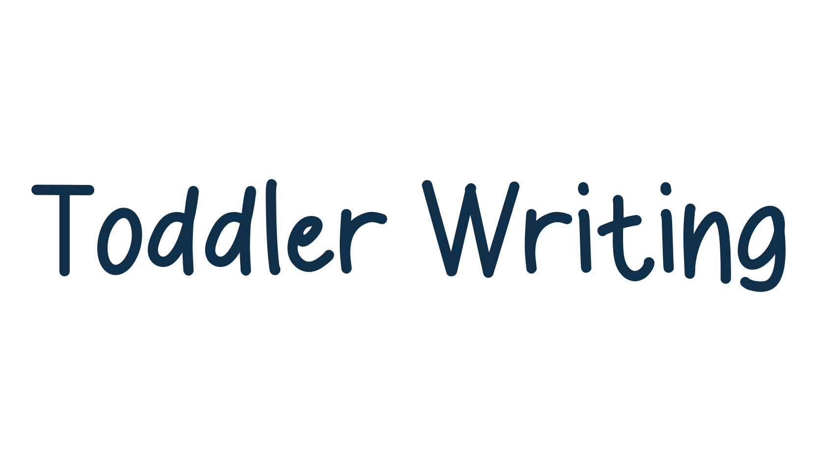 Toddler Writing, handwriting font preview