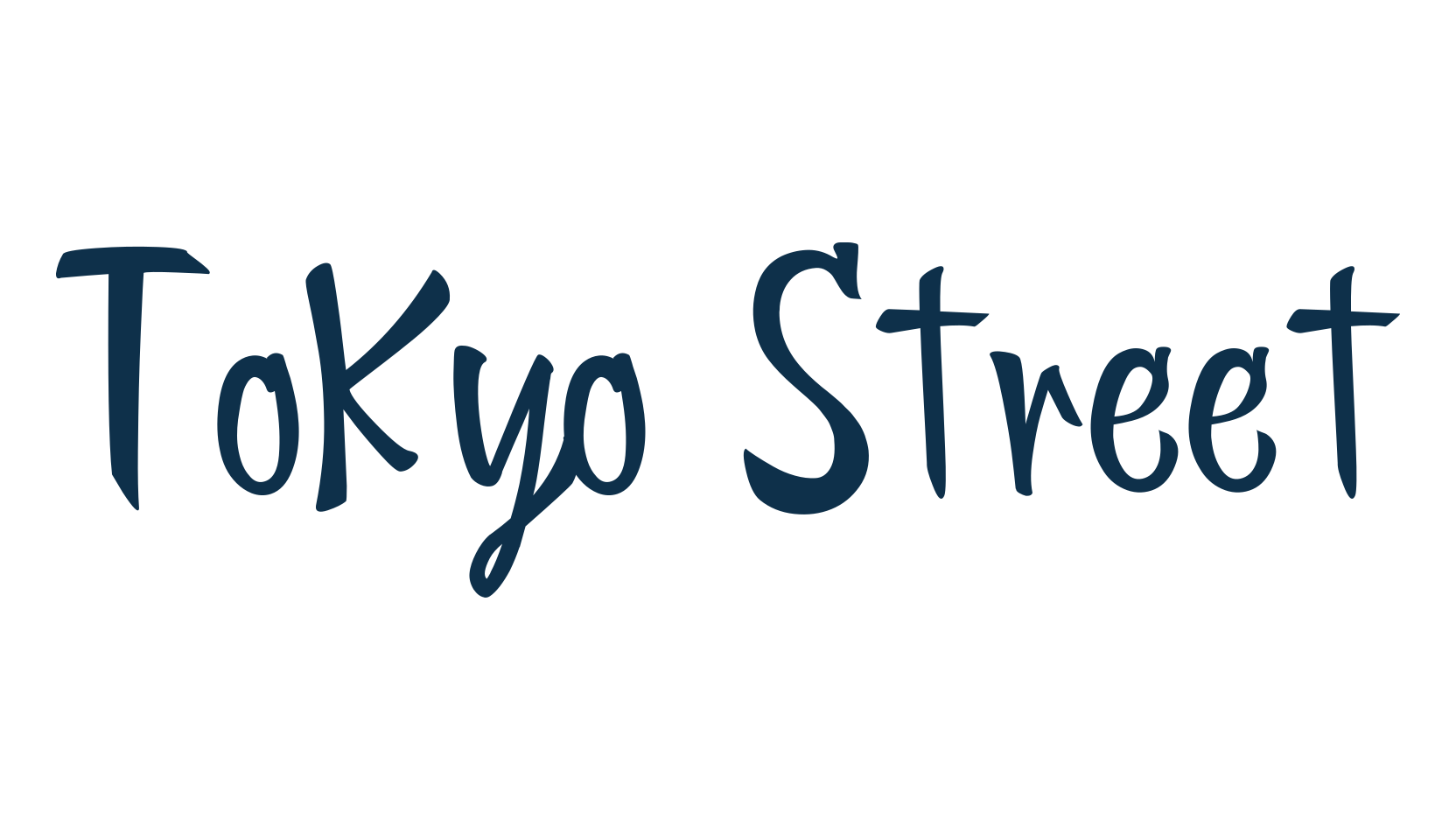 Tokyo Street, brush font preview