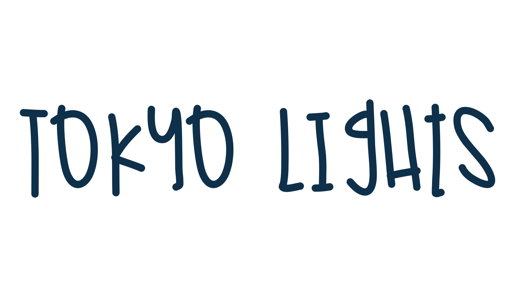 Tokyo Lights, script handwritten fancy decorative calligraphy font preview