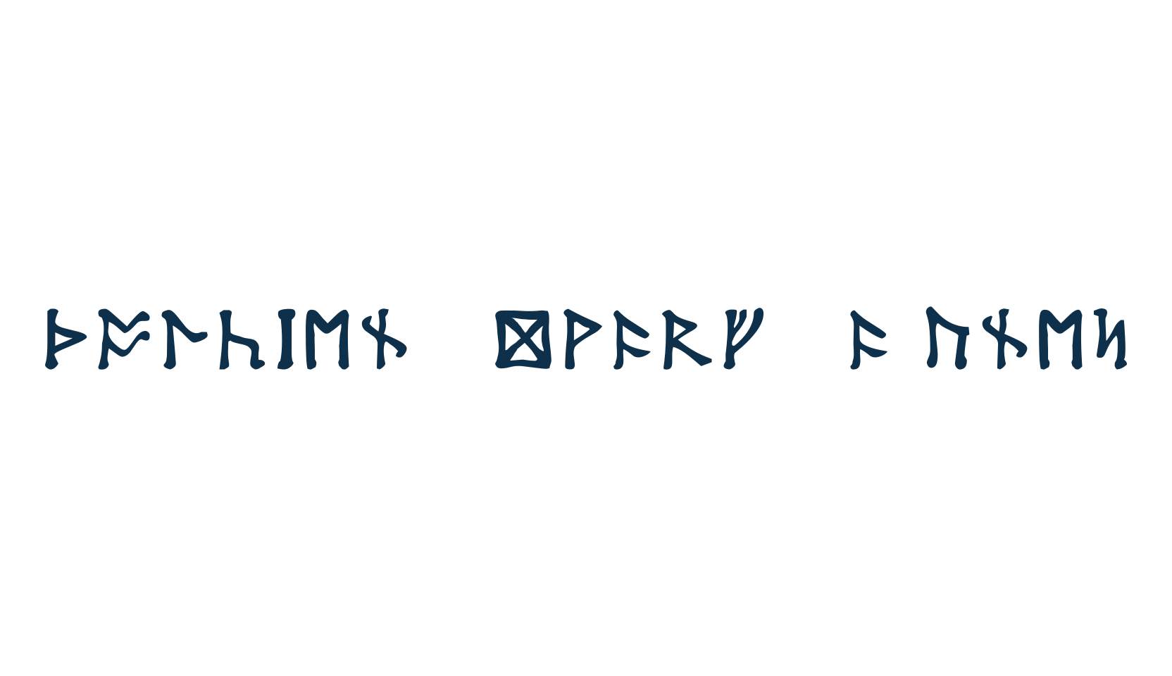 Tolkien Dwarf Runes, display market font preview