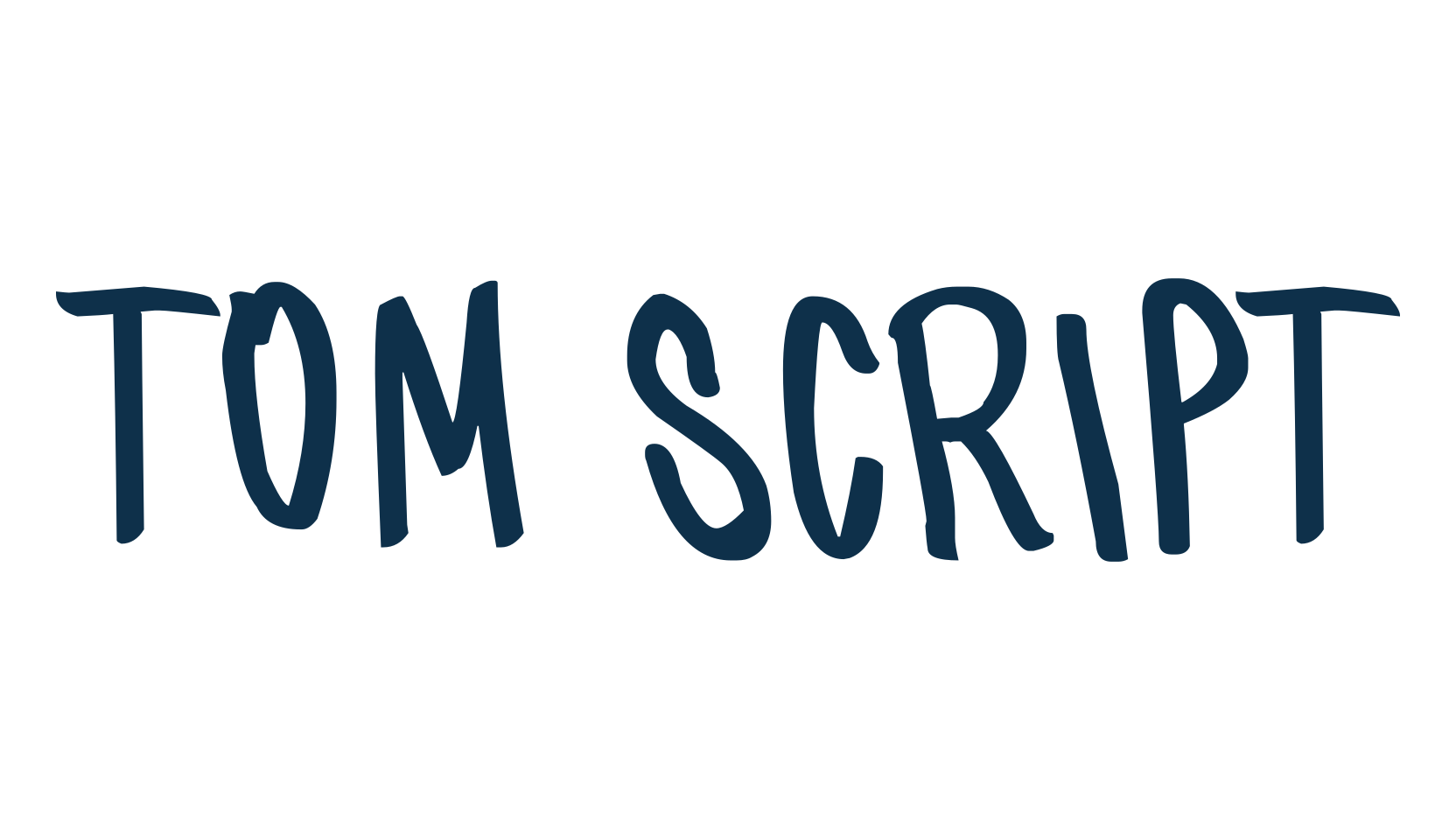 Tom Script, handwriting font preview