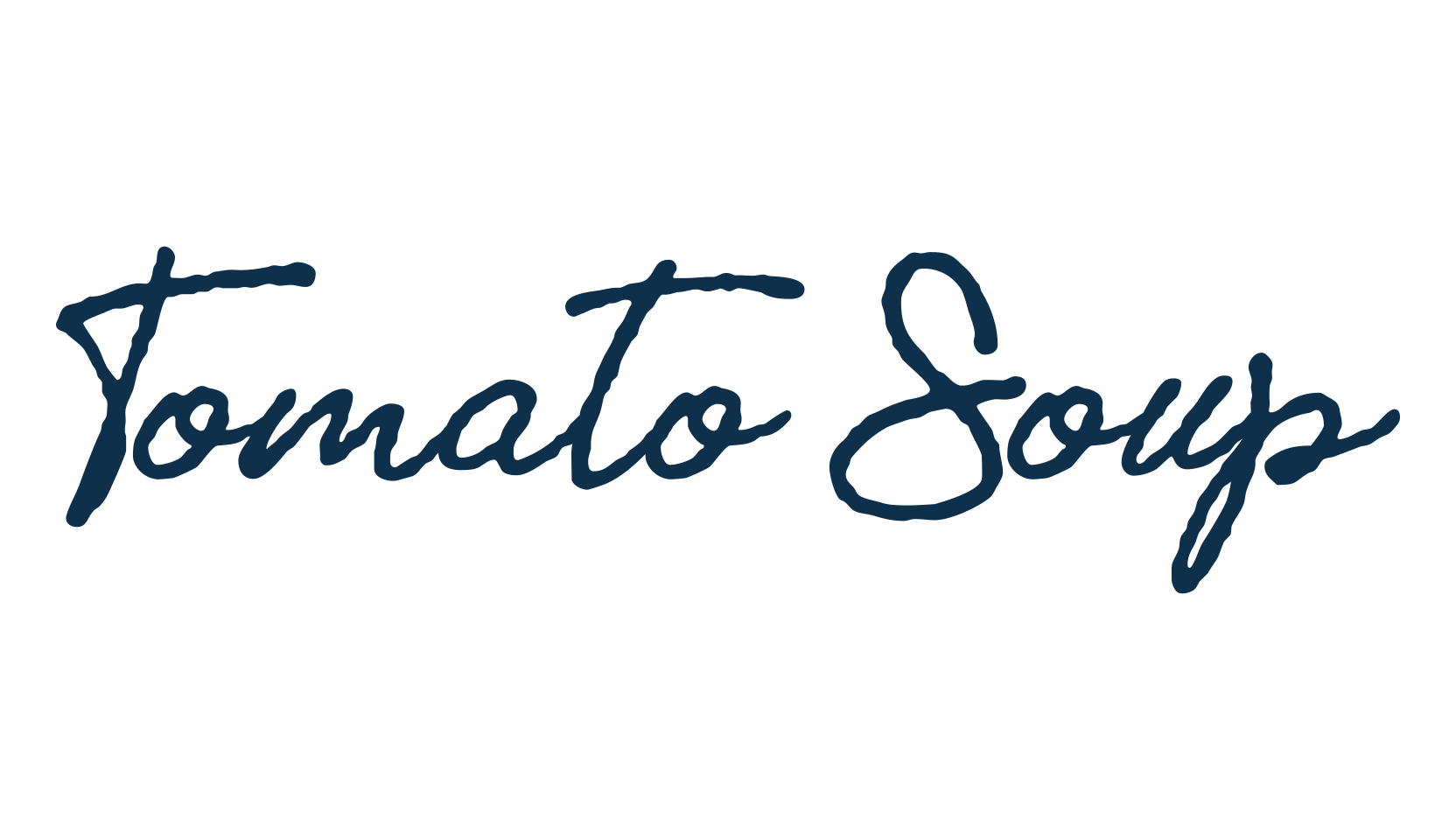 Tomato Soup, script handwritten fancy decorative calligraphy font preview