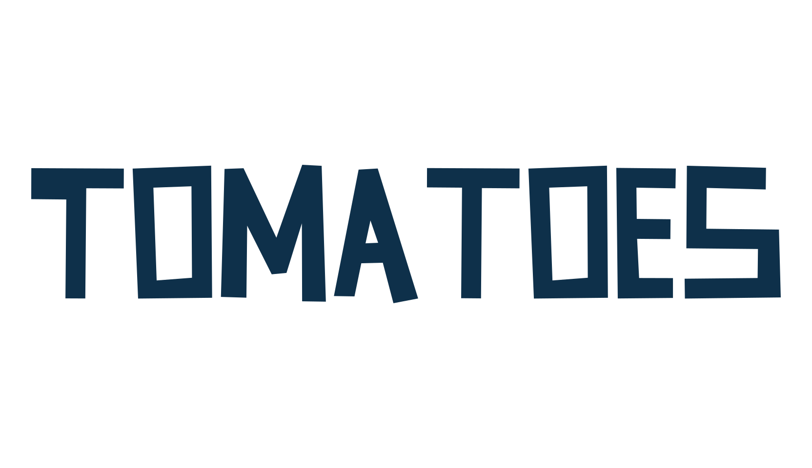 Tomatoes (tomatoes-2), cartoon font preview