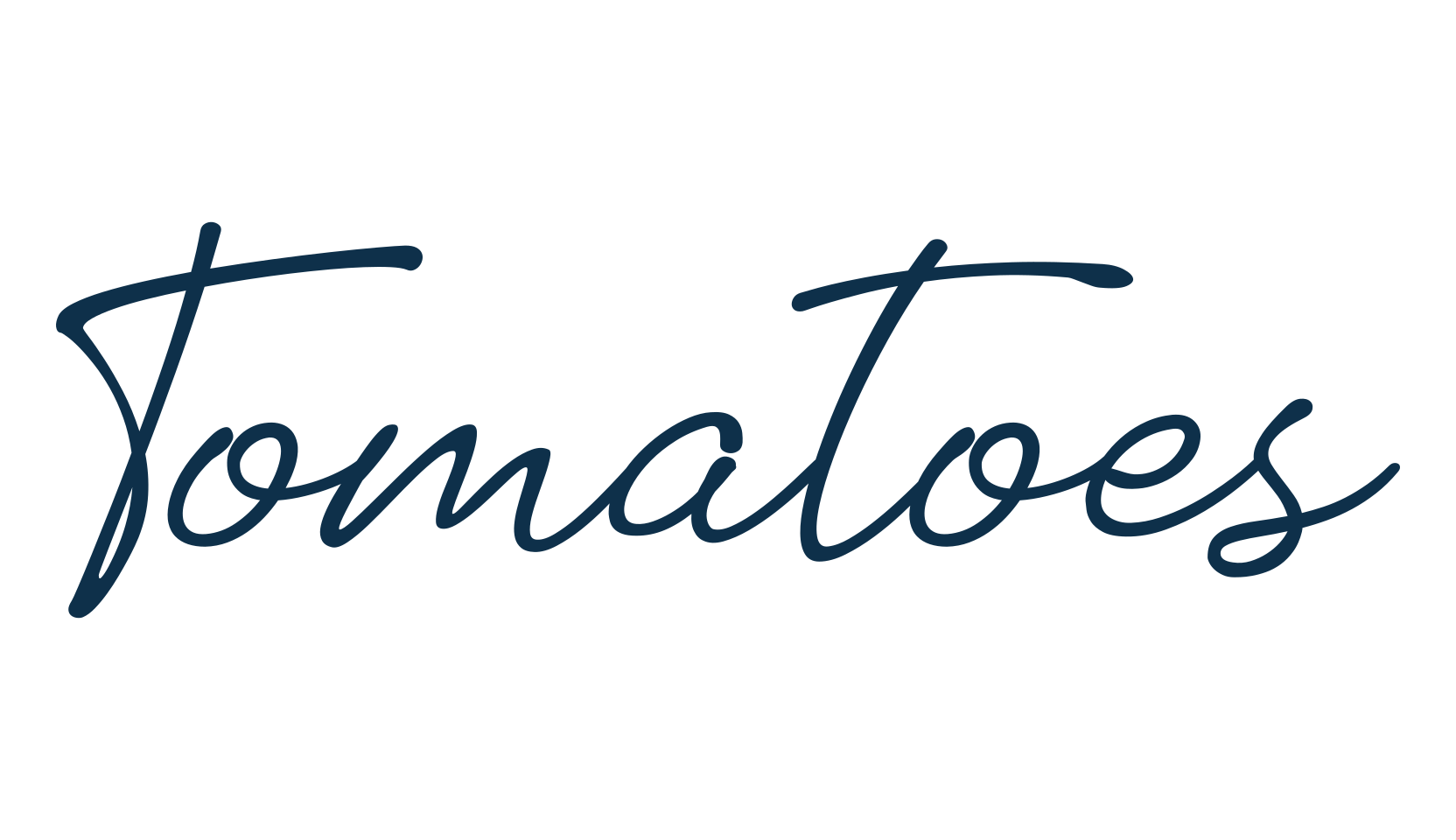 Tomatoes, handwriting font preview