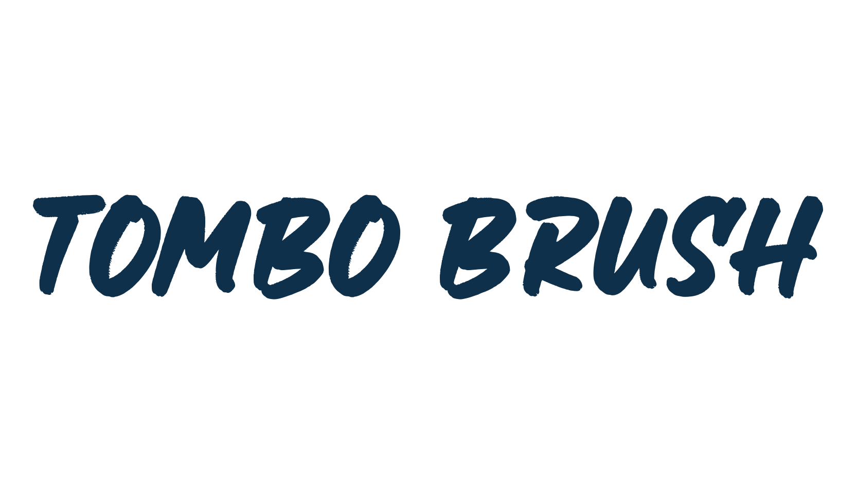 Tombo Brush, brush font preview