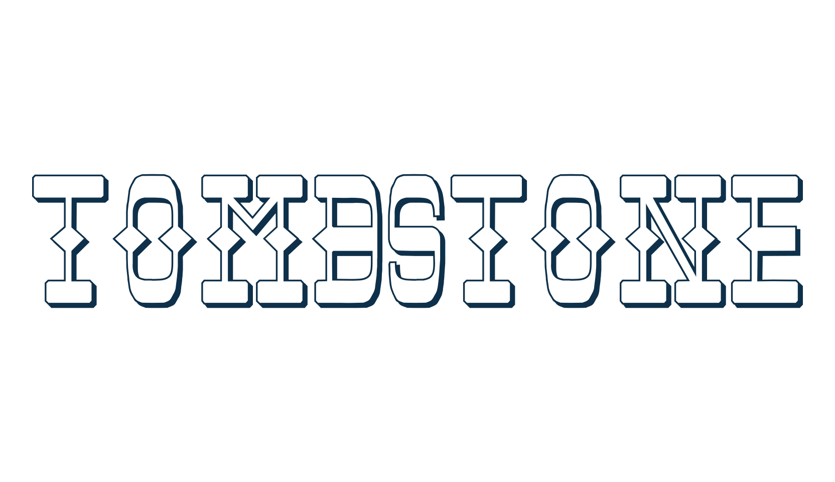 Tombstone, western font preview