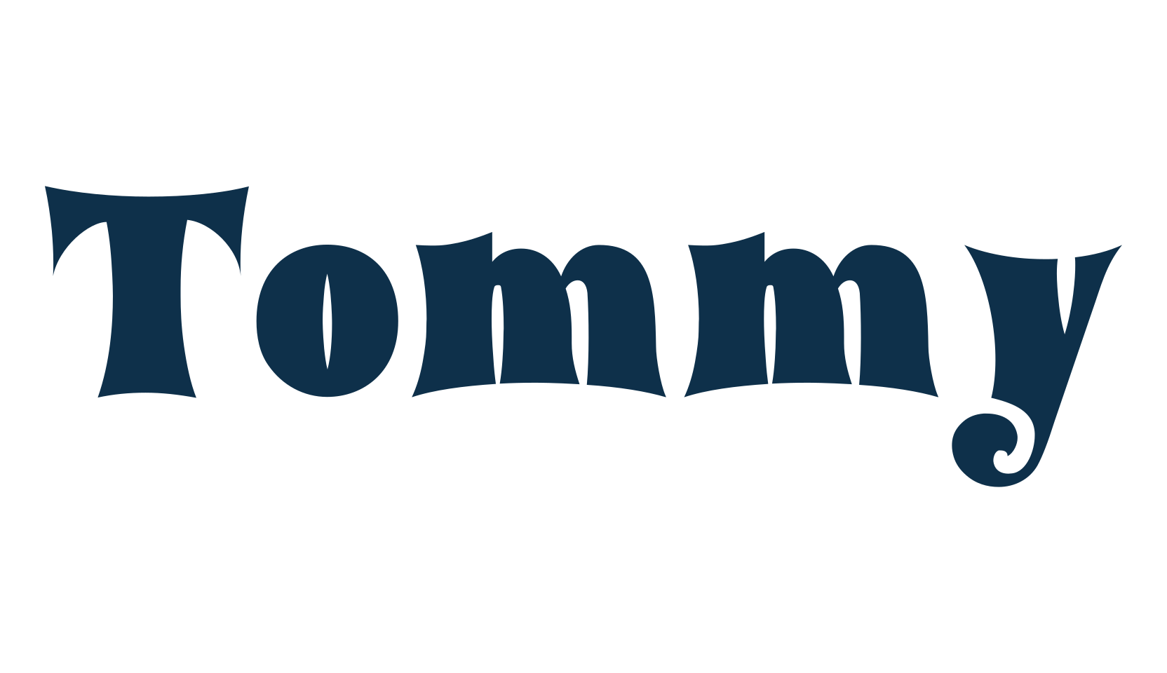 Tommy, groovy font preview