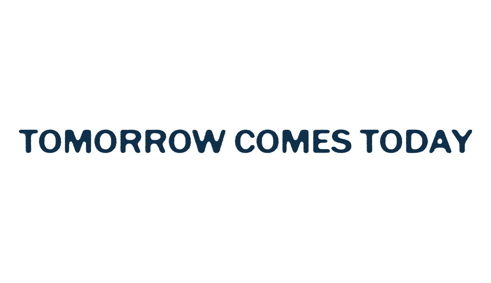 Tomorrow Comes Today, fancy eroded decorative font preview