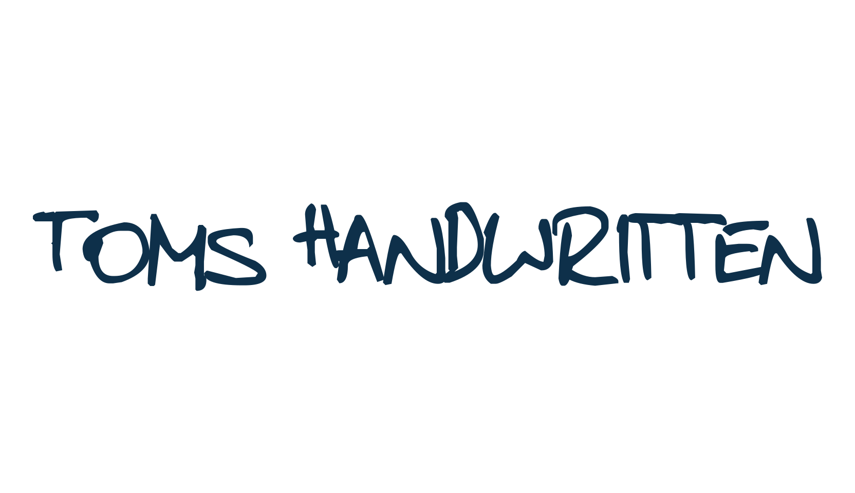 Toms Handwritten, handwriting font preview