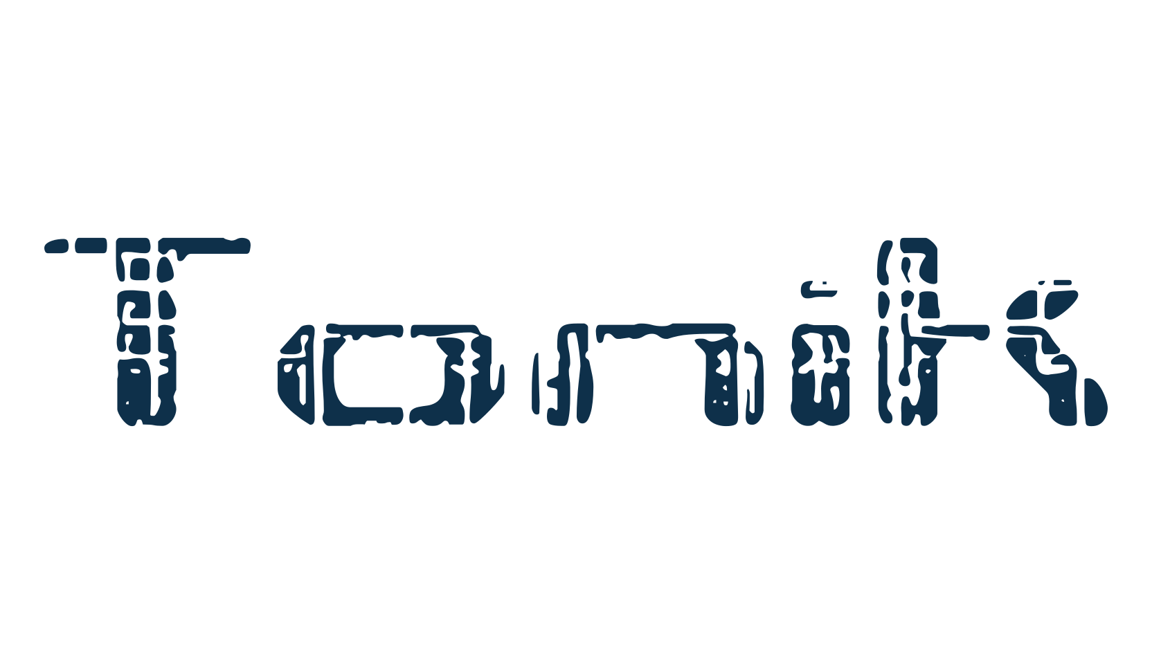 Tonik, eroded font preview