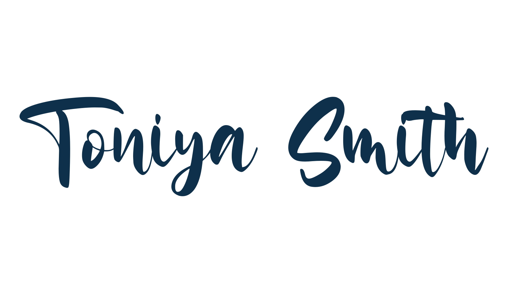 Toniya Smith, fancy various decorative script calligraphy font preview