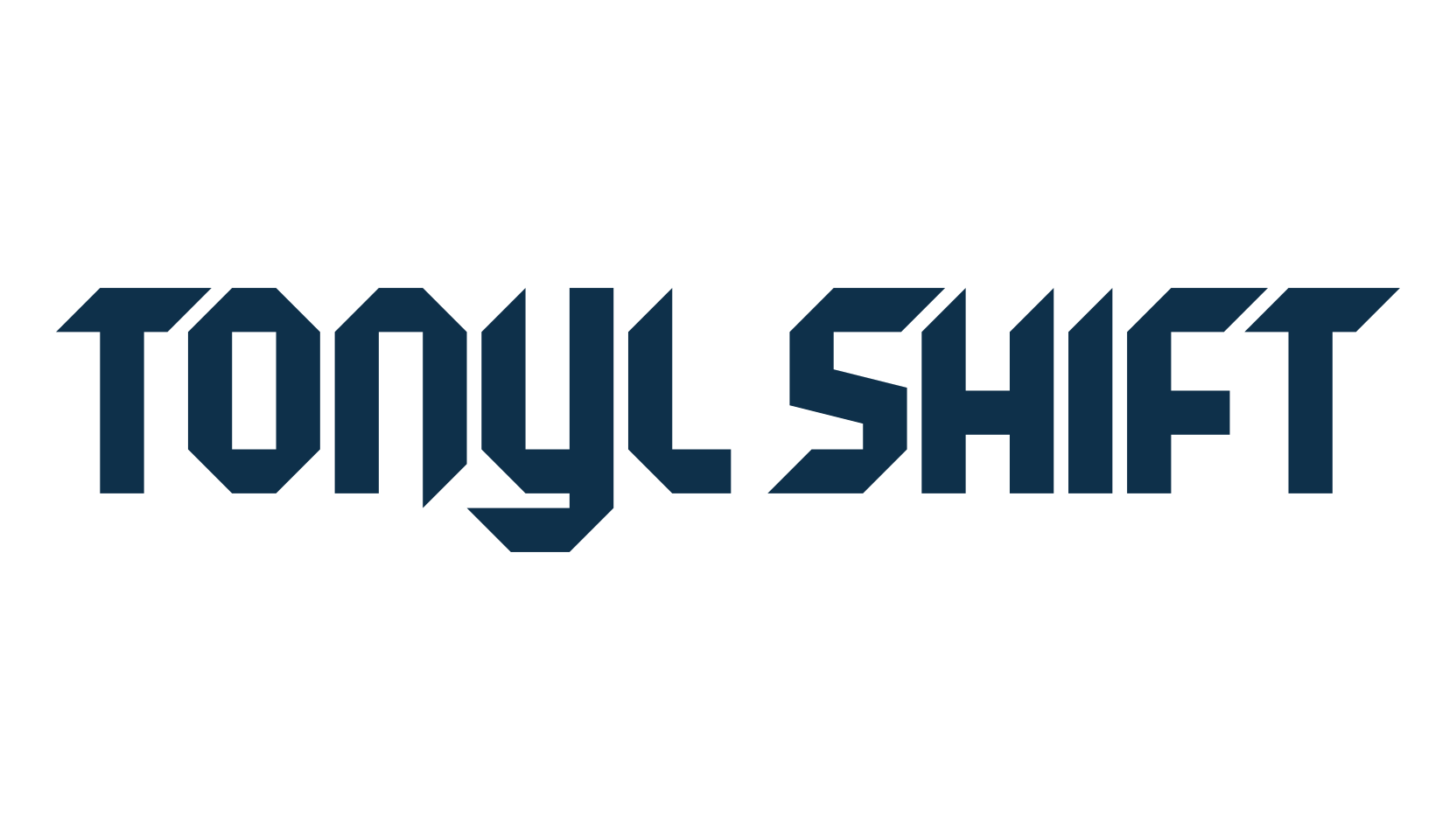 Tonyl Shift, fancy various techno sci-fi font preview