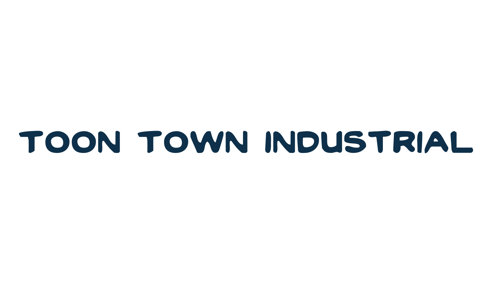 Toon Town Industrial, fancy cartoon decorative comic font preview