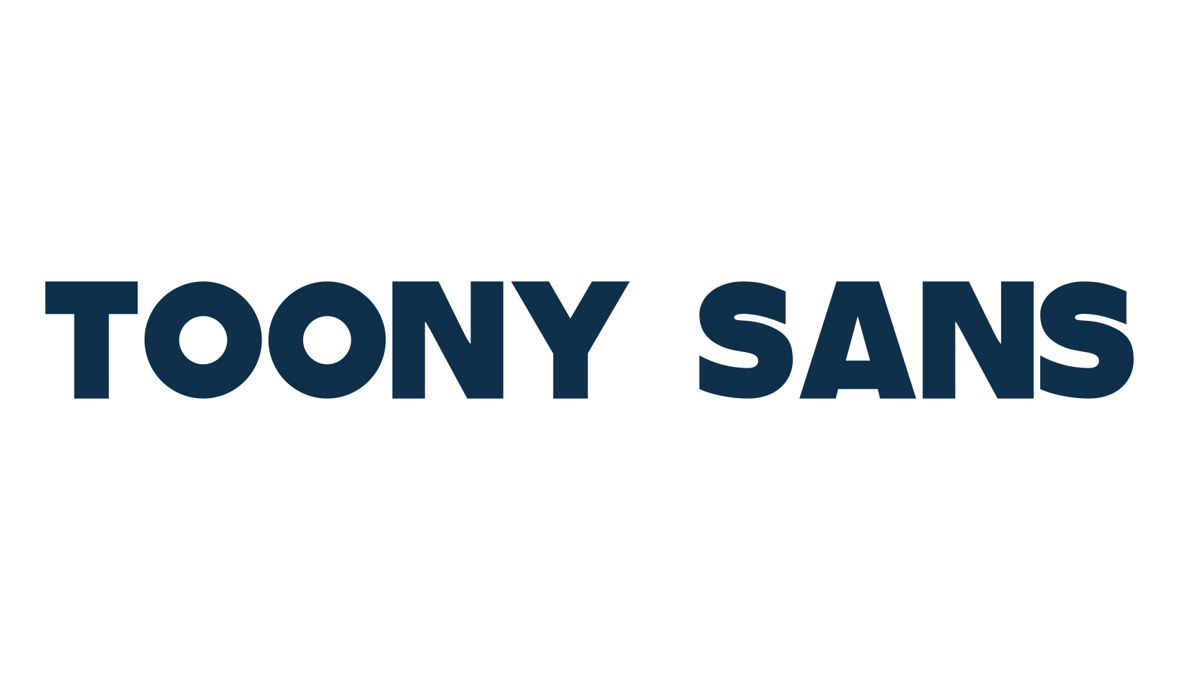 Toony Sans, sans serif font preview