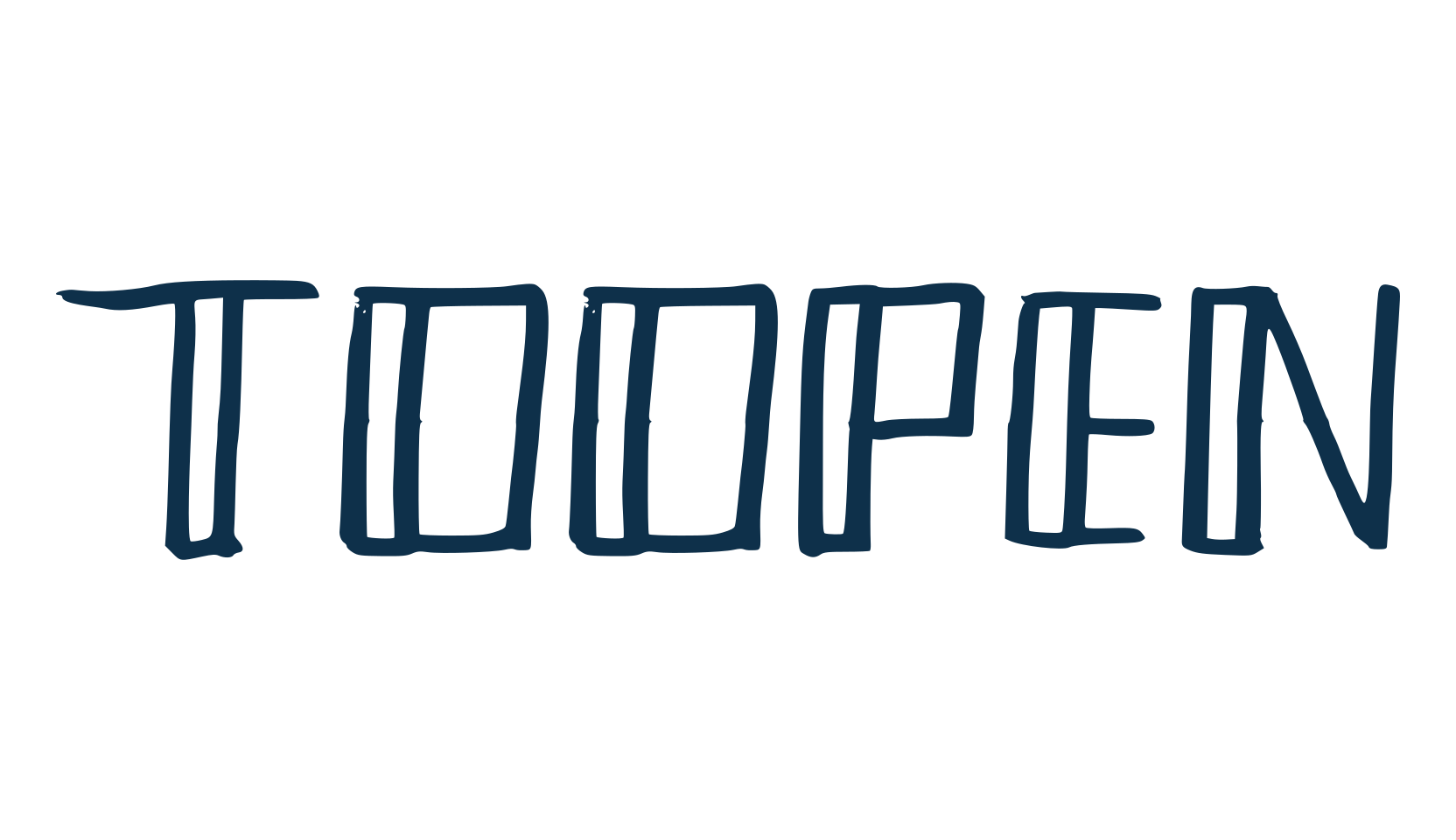 Toopen, fancy various decorative font preview