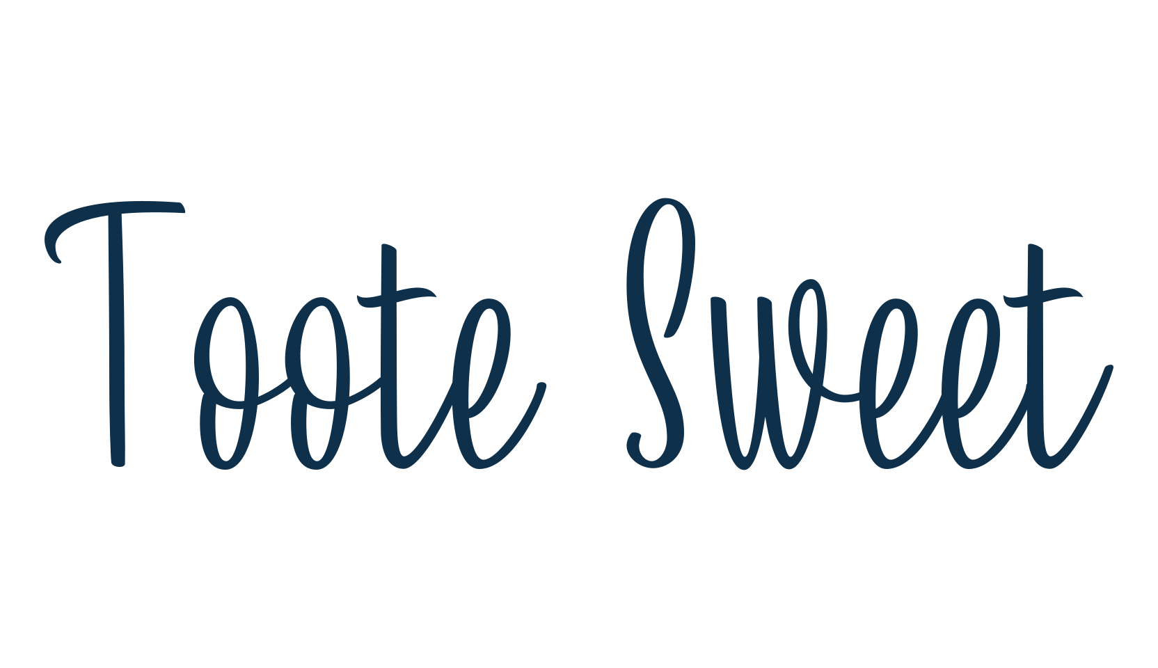 Toote Sweet, various font preview