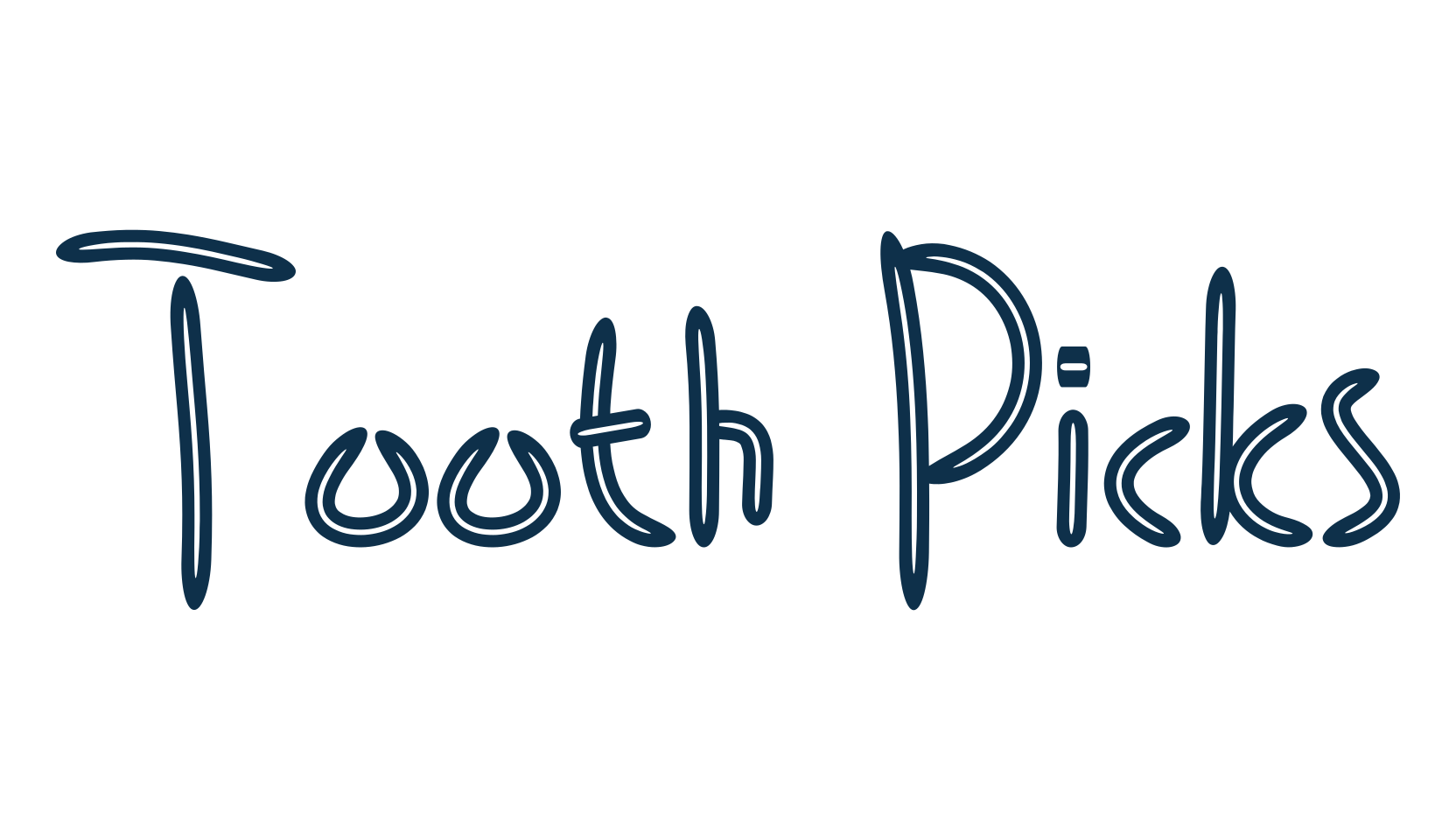 Tooth Picks, fancy various decorative font preview