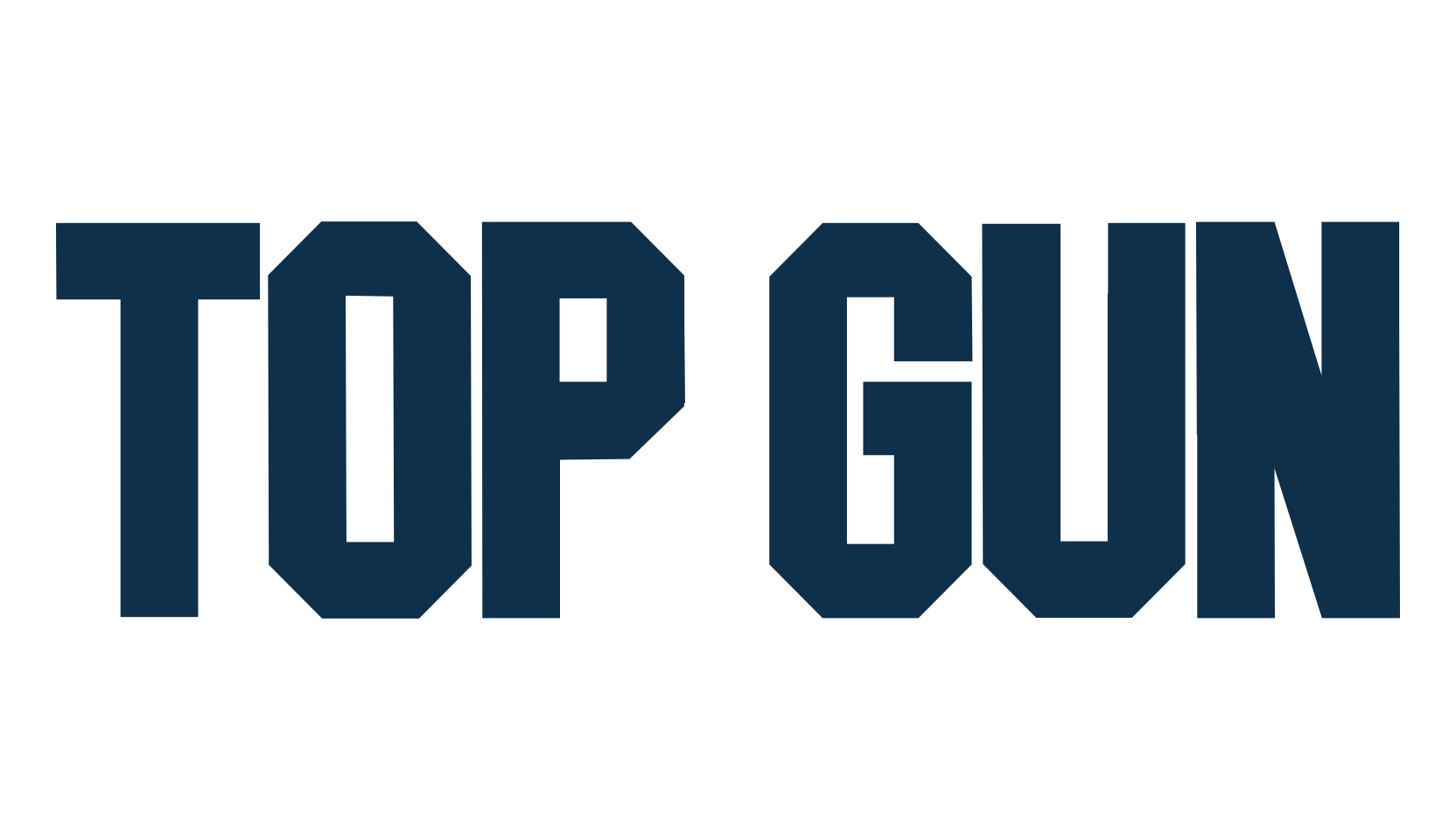 Top Gun, various font preview