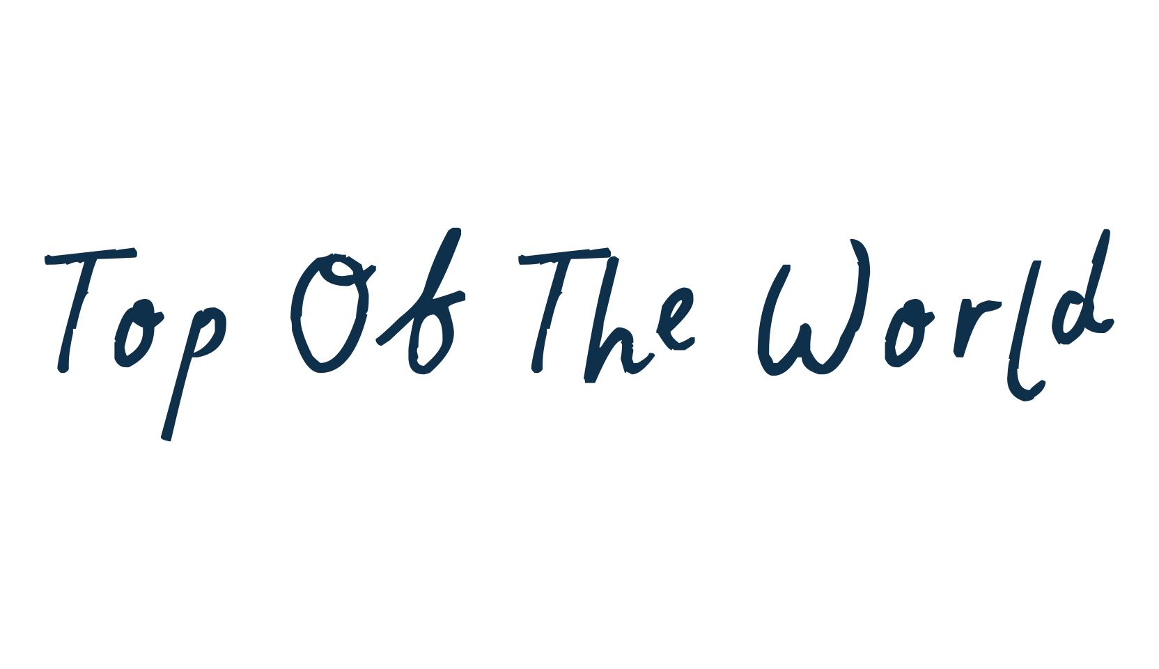 Top Of The World, script handwritten fancy decorative calligraphy font preview