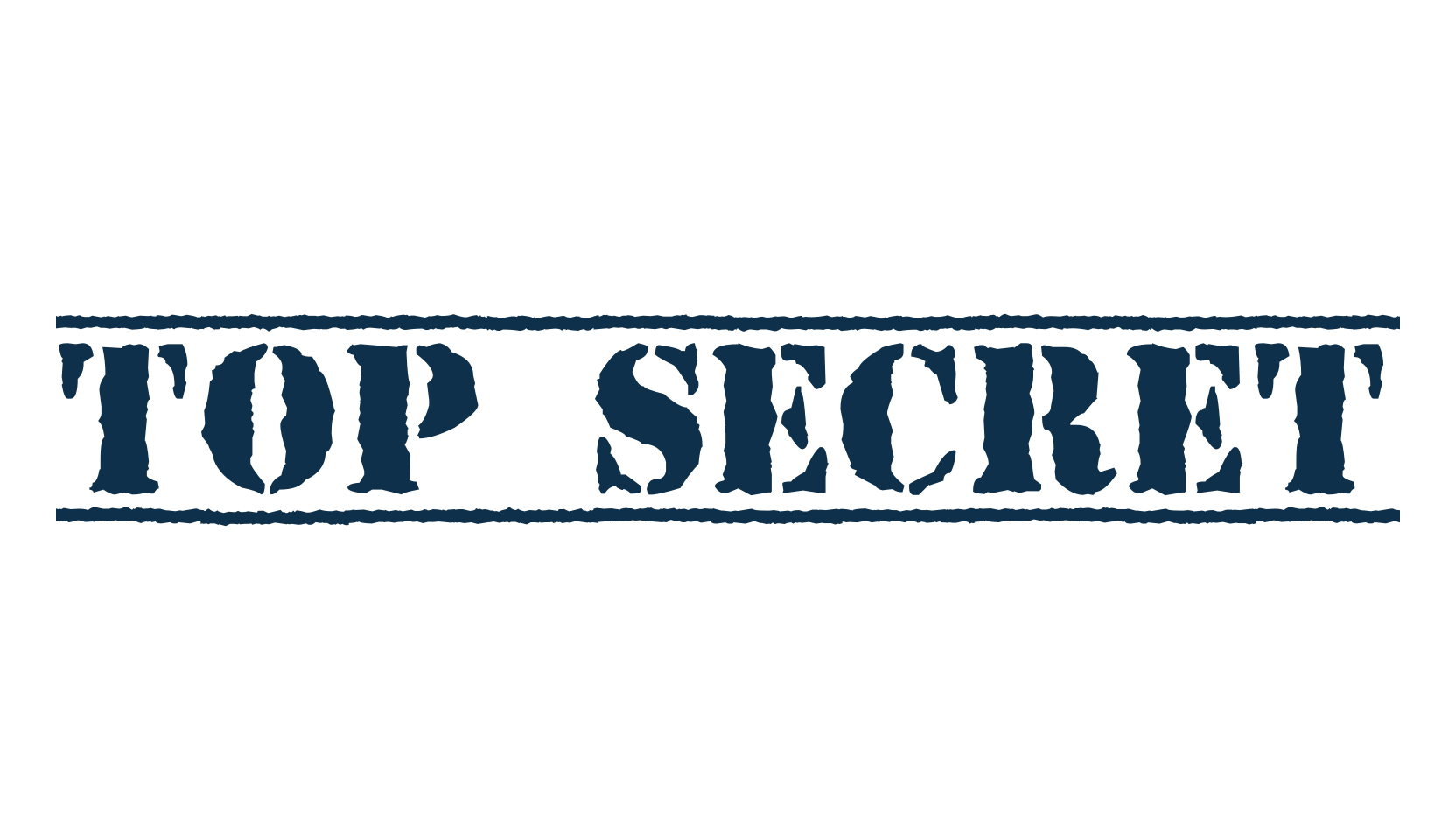 Top Secret (top-secret-kb), fancy stencil, army decorative font preview