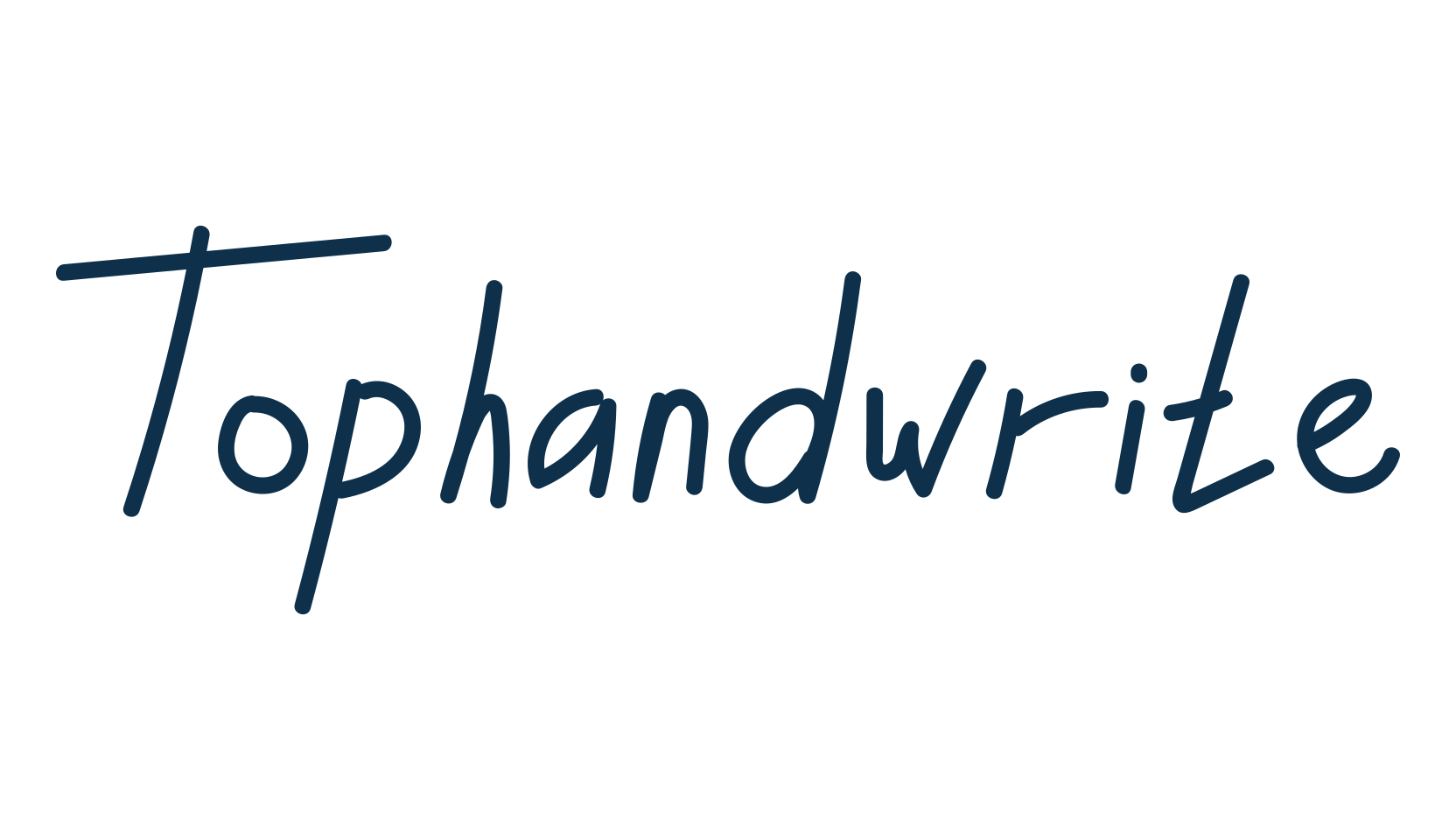 Tophandwrite, script handwritten fancy decorative calligraphy font preview