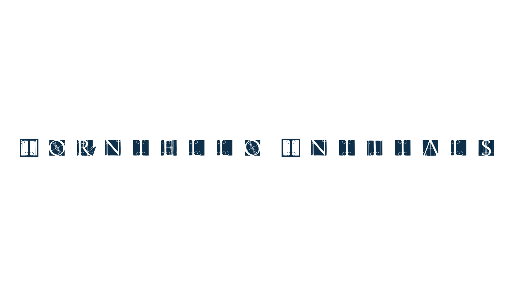 Torniello Initials, grid font preview