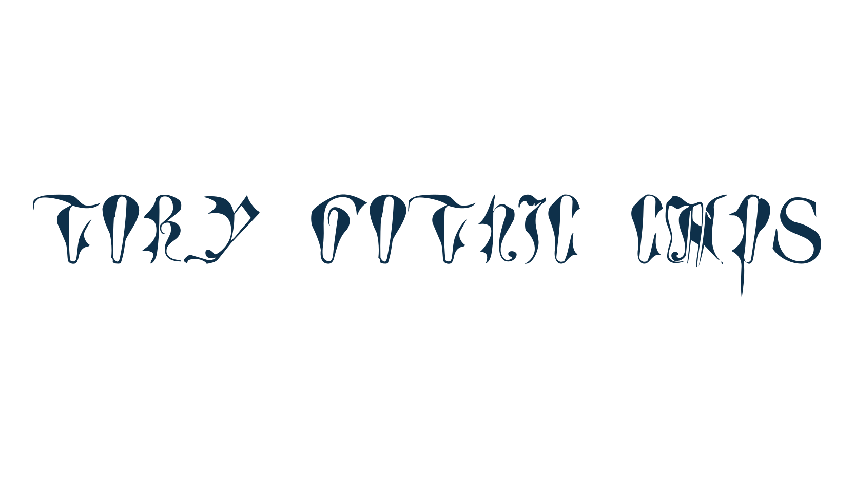 Tory Gothic Caps, initials font preview