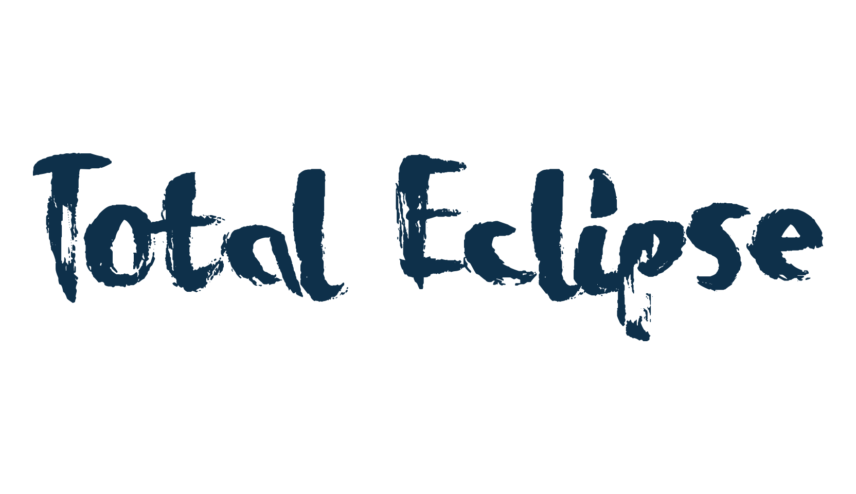 Total Eclipse, script brush fancy decorative calligraphy font preview