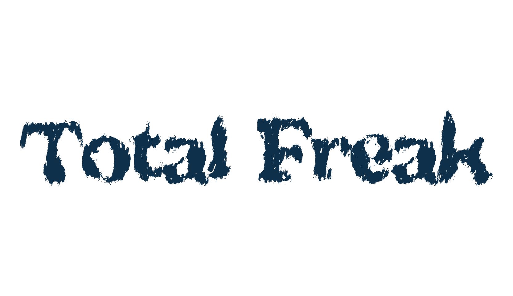 Total Freak, eroded font preview