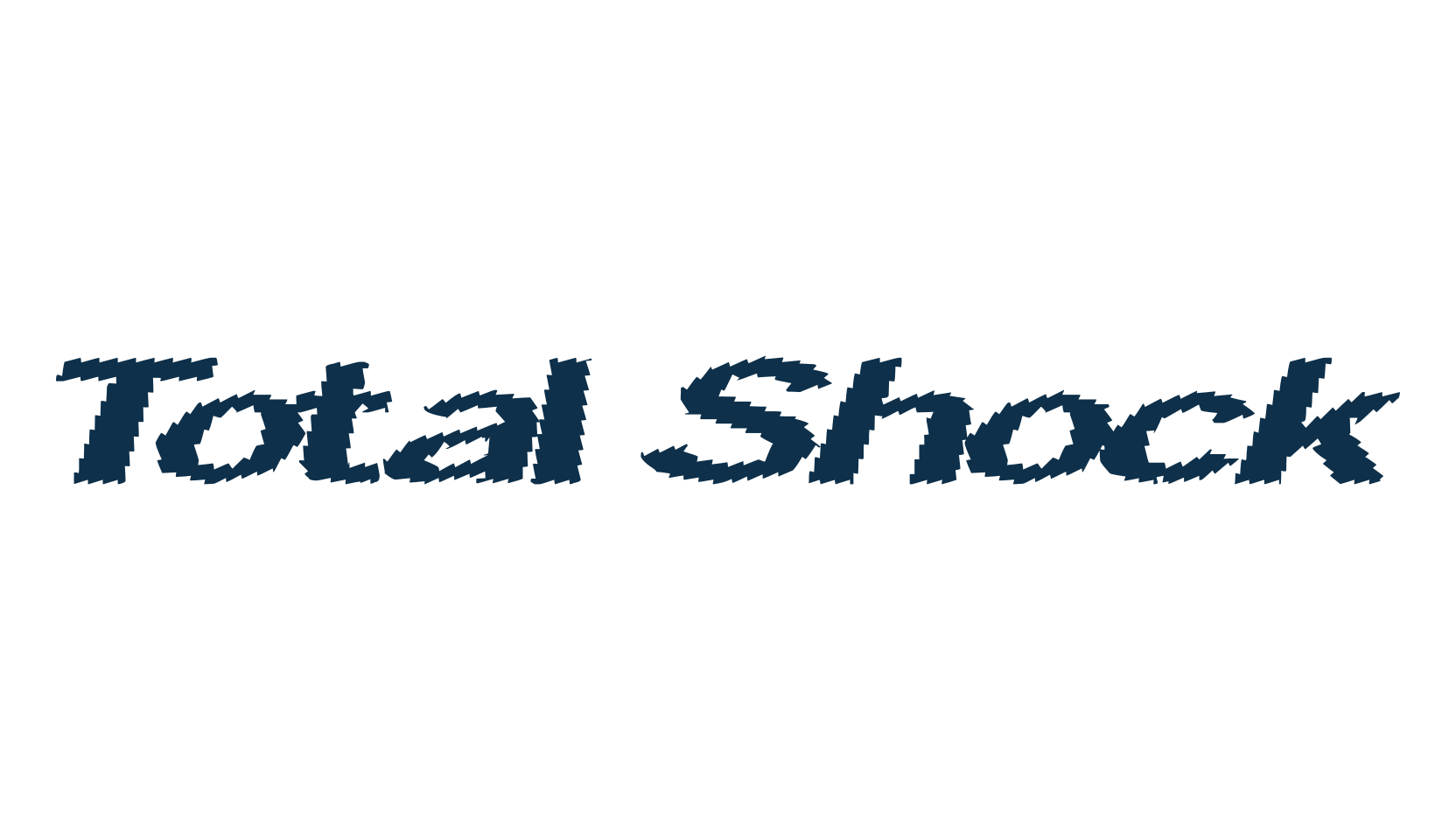 Total Shock, distorted font preview