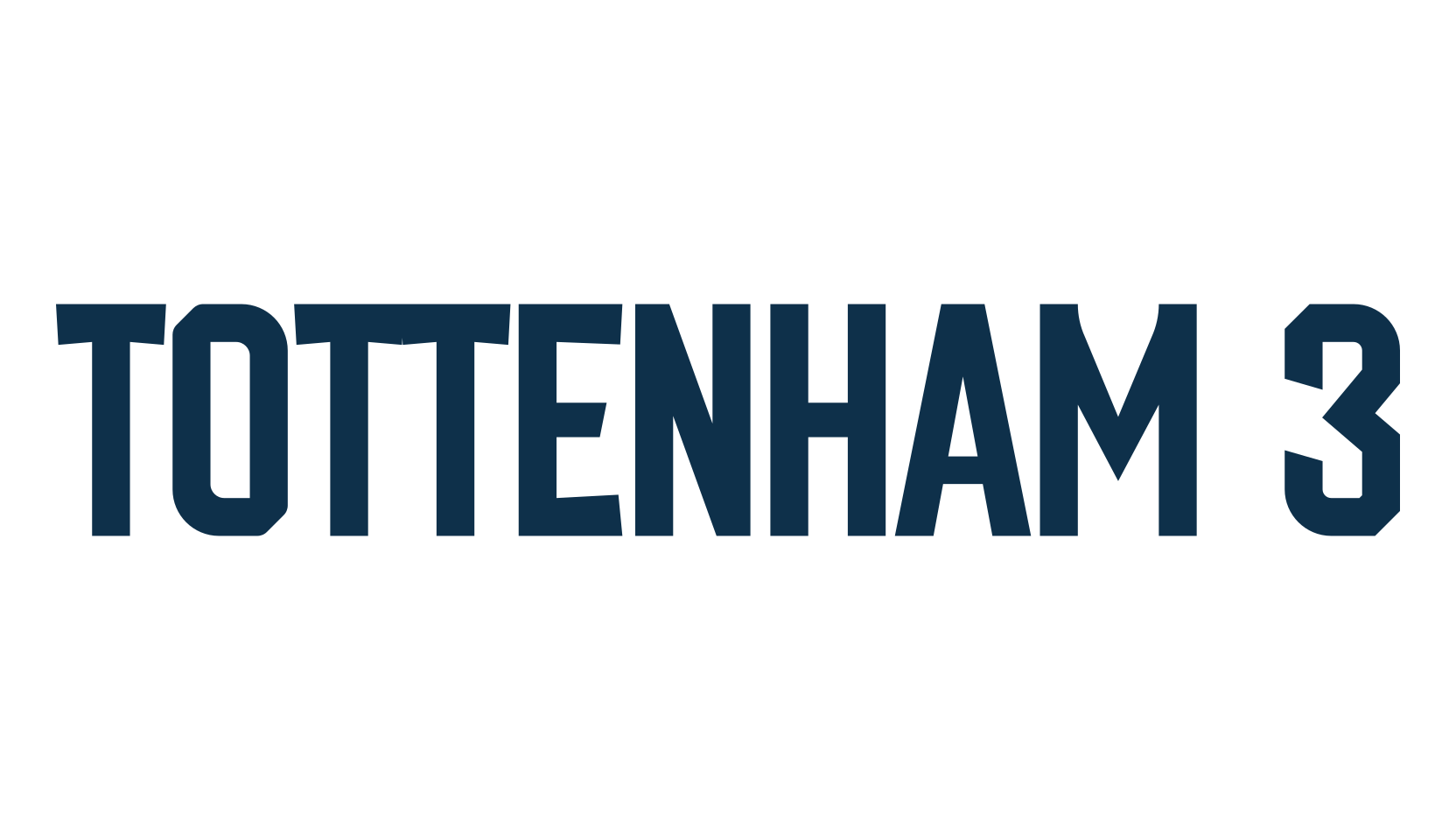 Tottenham 3, retro font preview