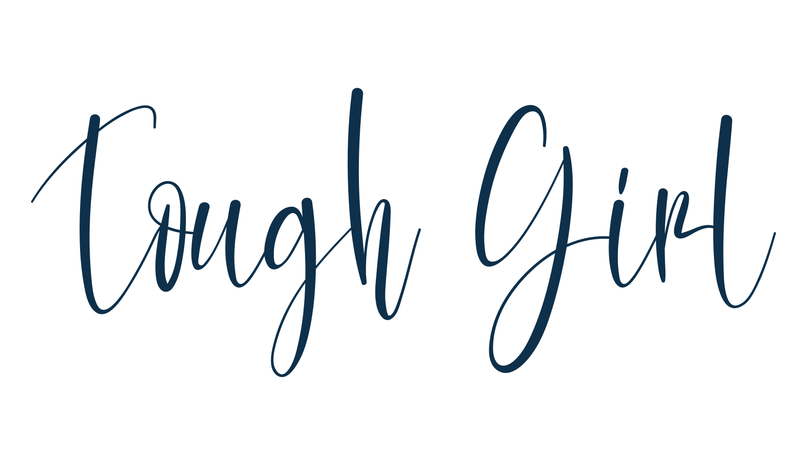 Tough Girl, handwriting font preview
