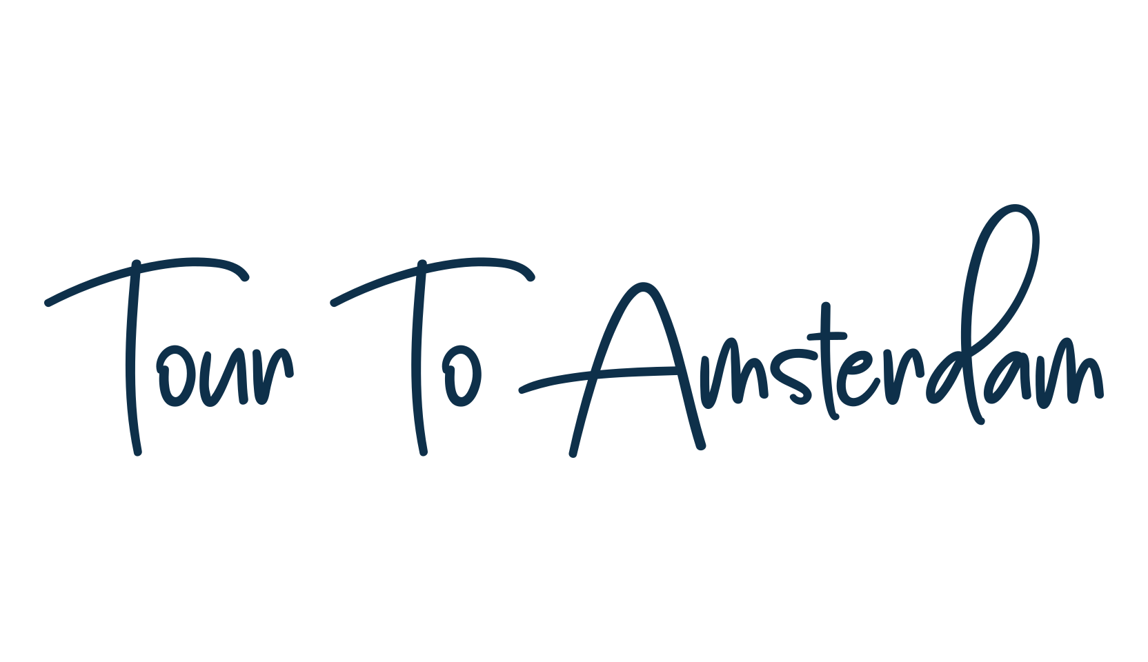 Tour To Amsterdam, script handwritten fancy decorative calligraphy font preview