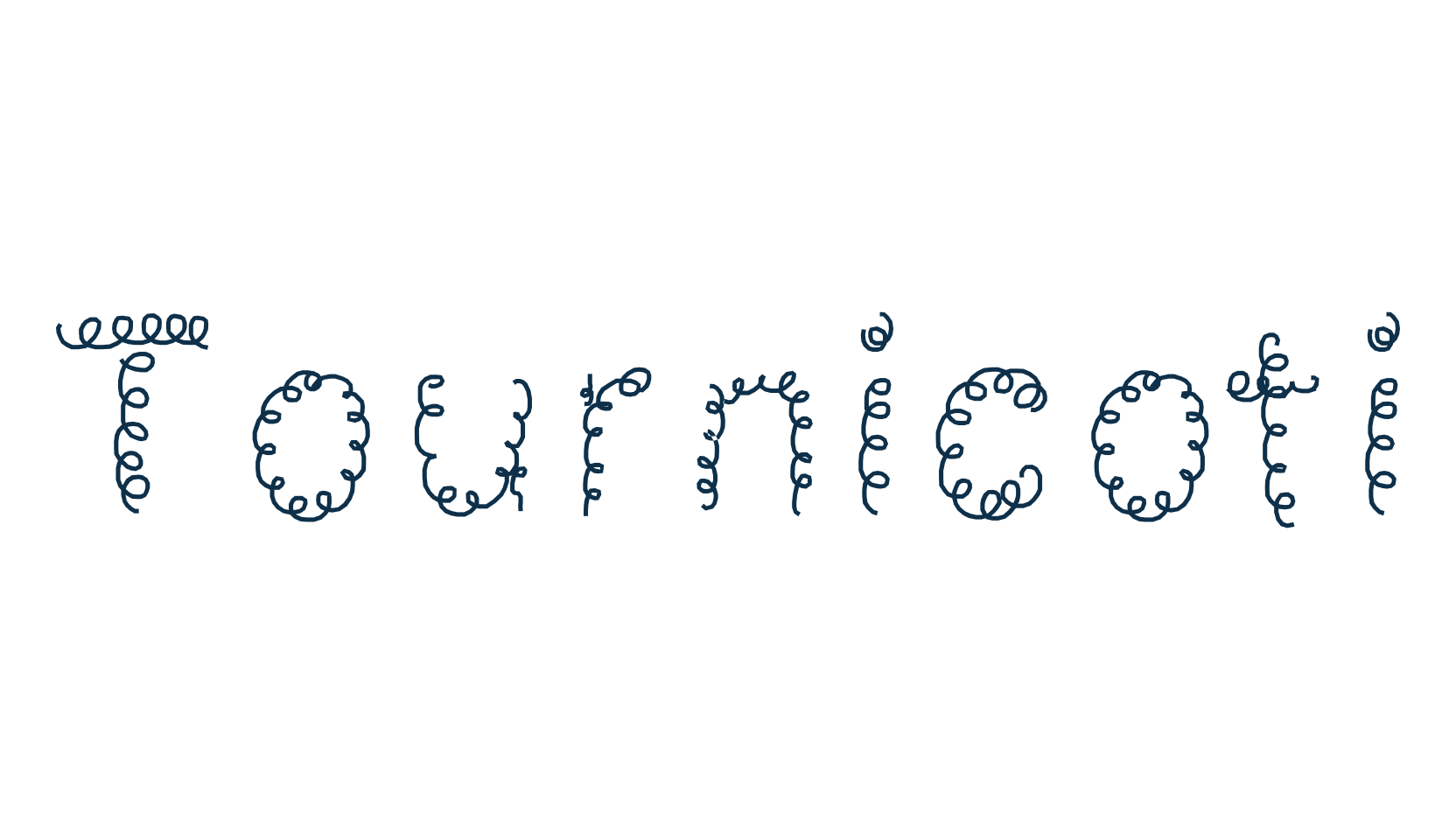 Tournicoti, fancy decorative font preview