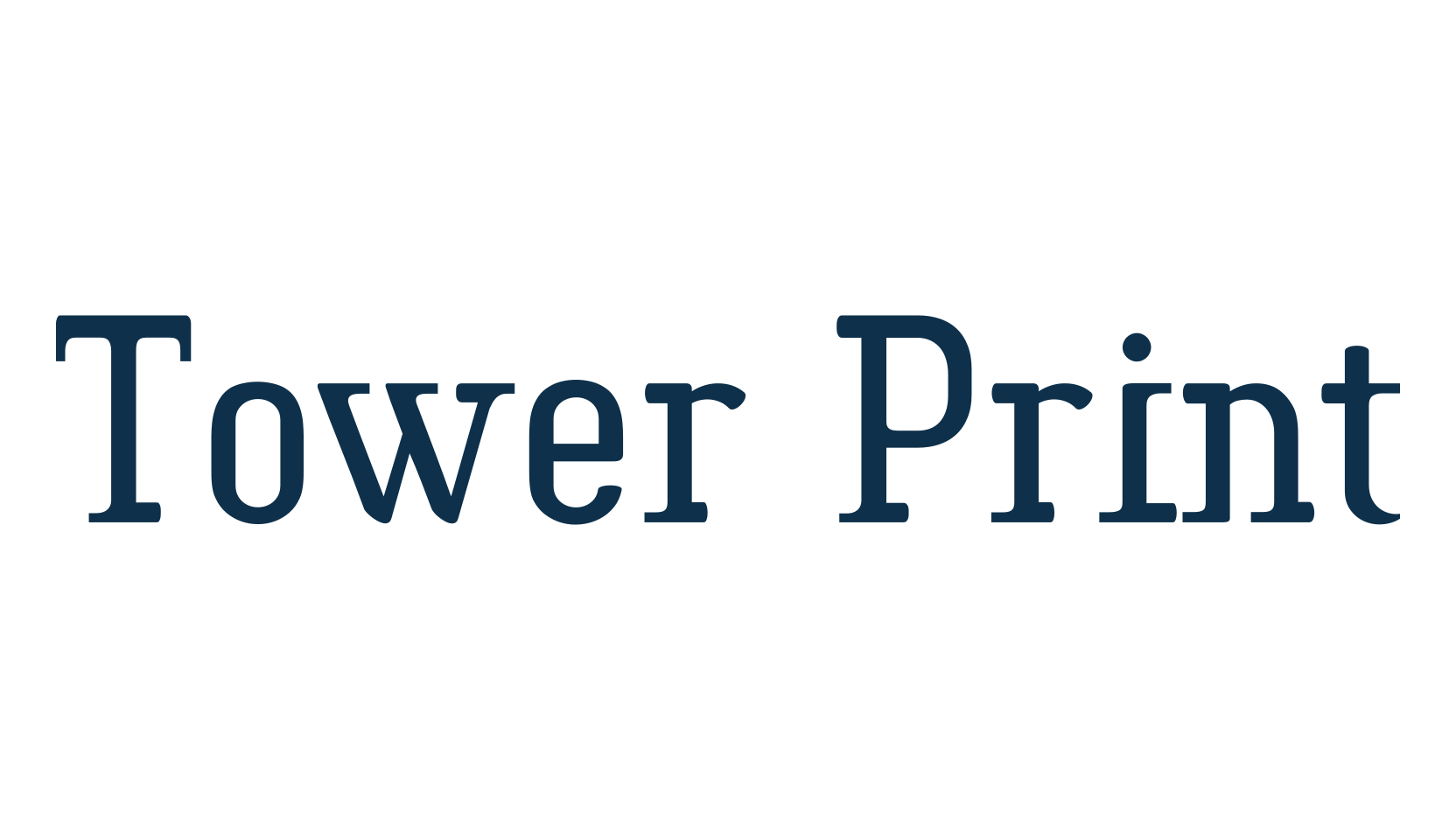 Tower Print, serif font preview