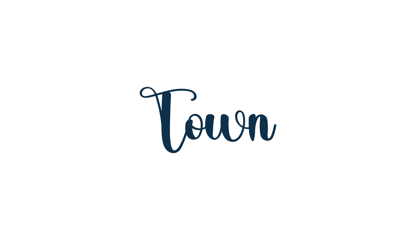 Town, script calligraphy fancy decorative font preview