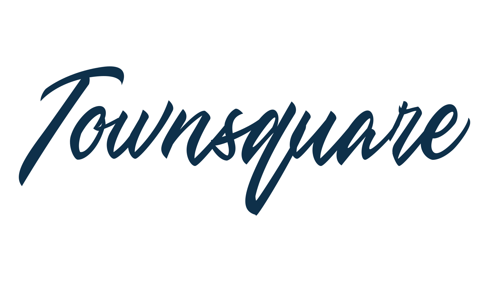 Townsquare, handwriting font preview