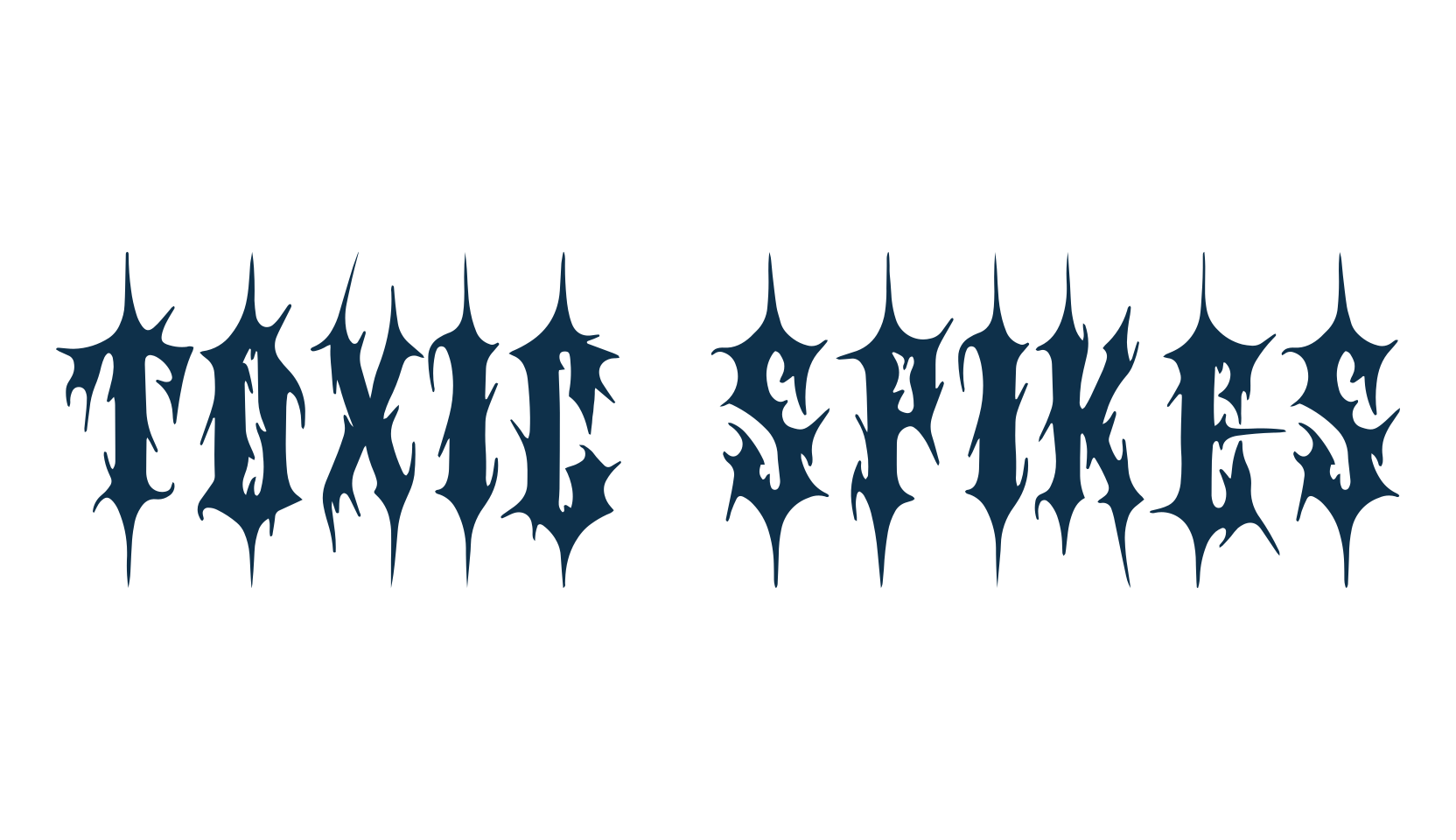 Toxic Spikes, gothic modern font preview