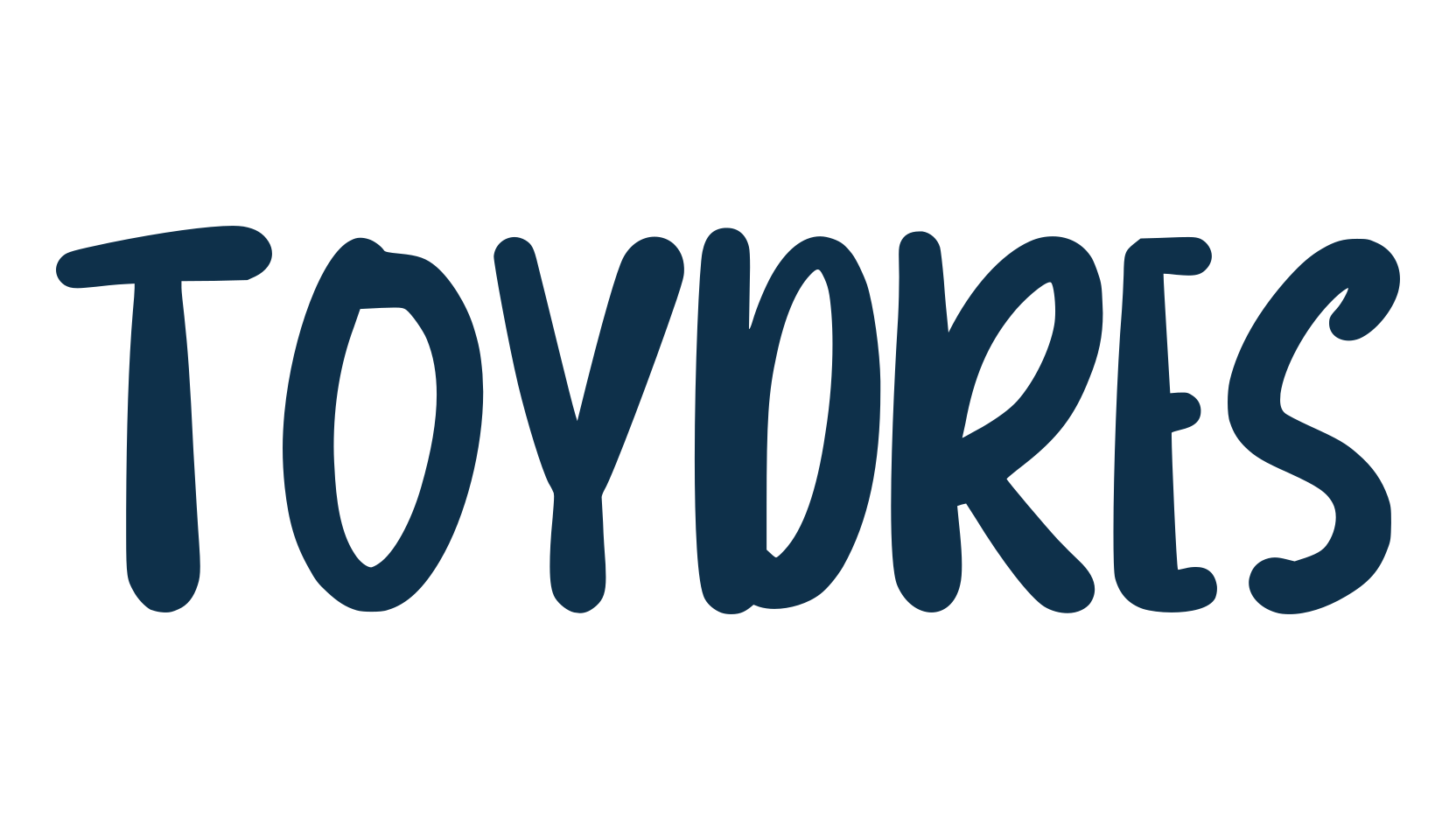 Toydres, handwriting font preview