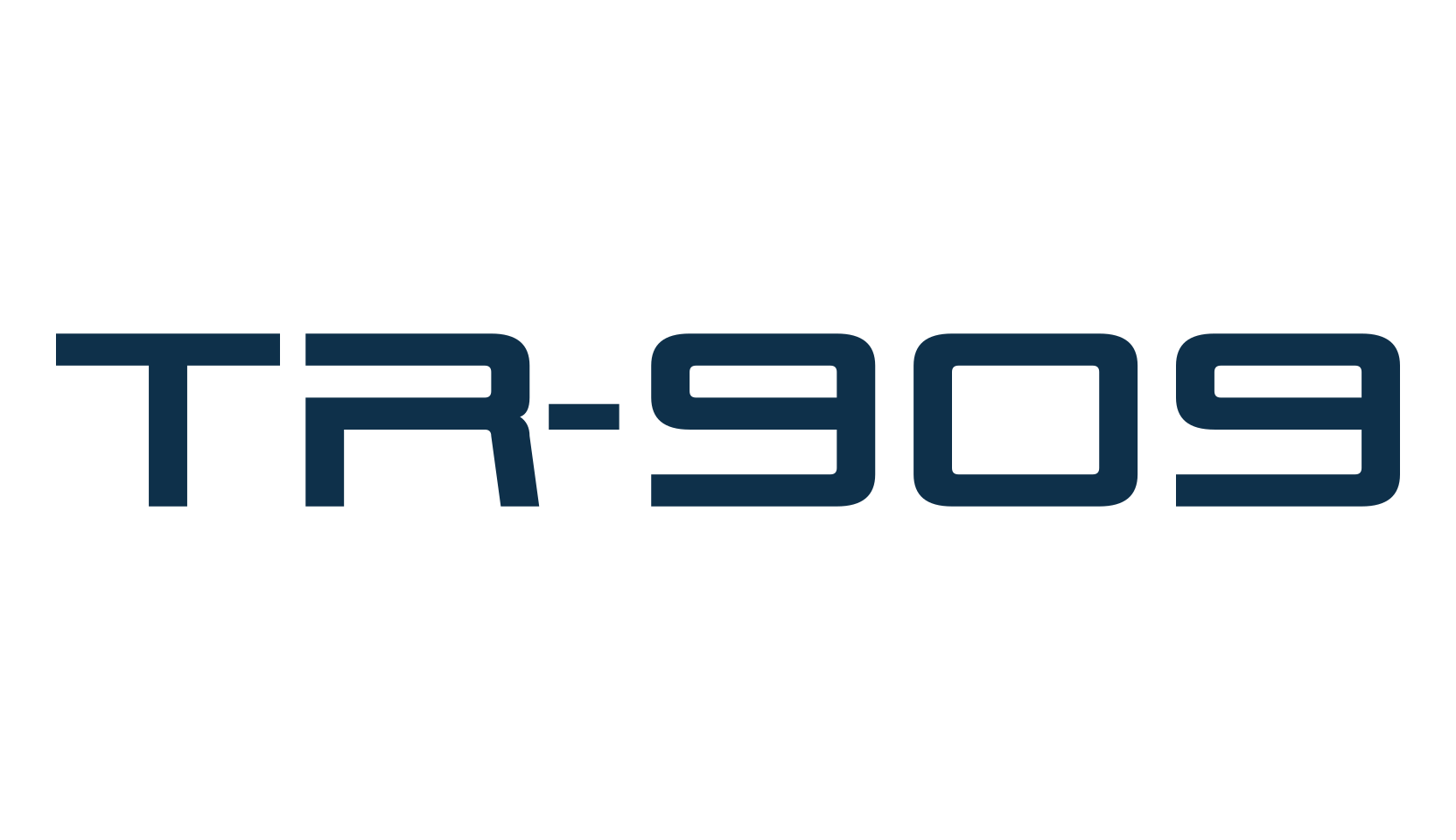 TR-909, techno sci-fi font preview