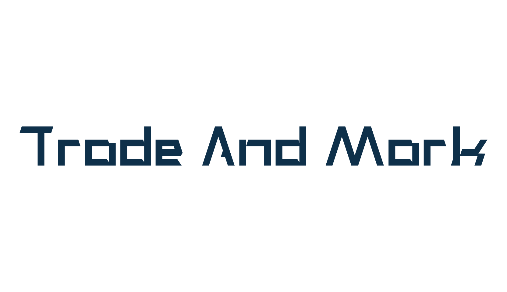 Trade And Mark, fancy various techno sci-fi font preview