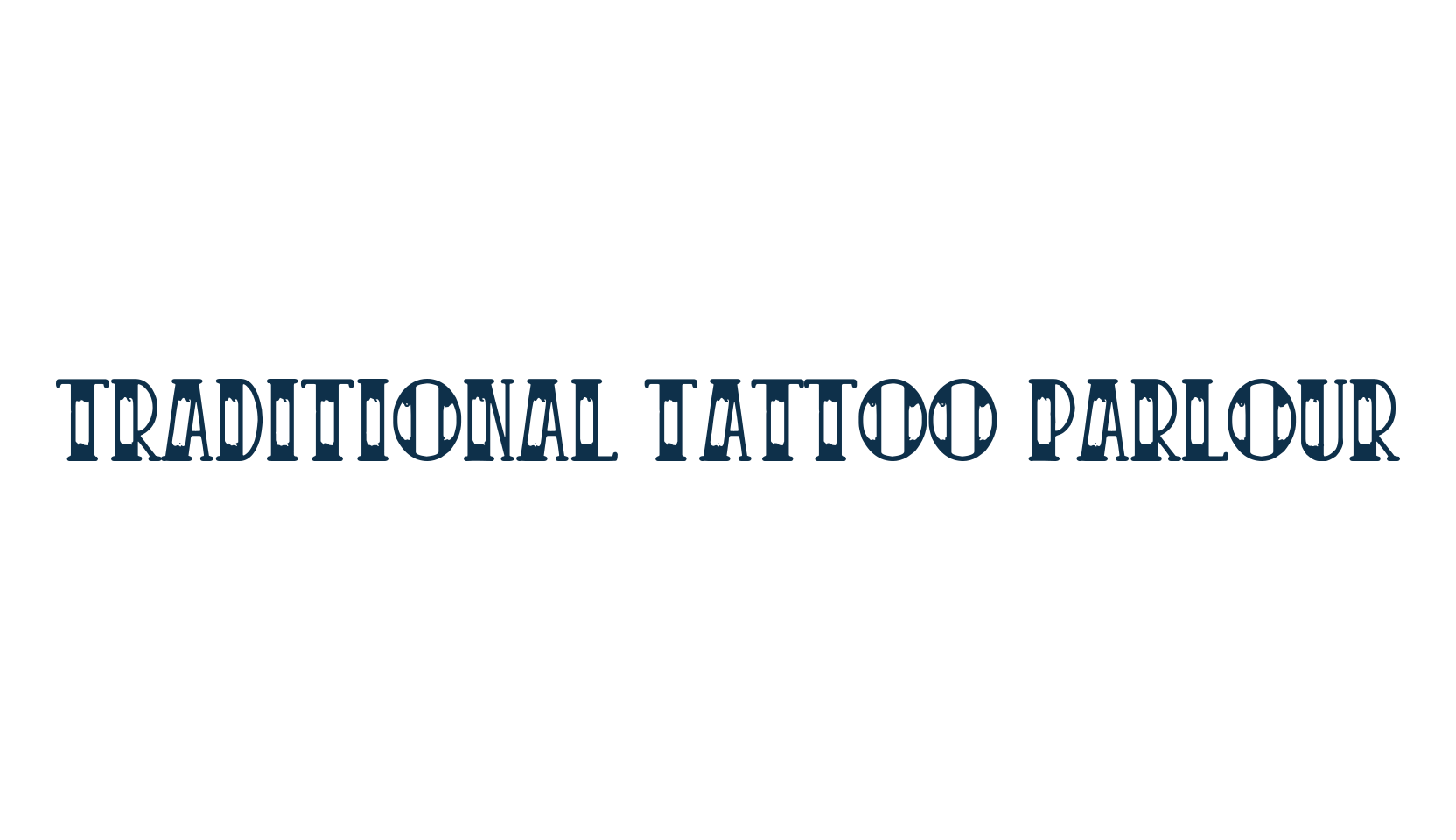 Traditional Tattoo Parlour, fancy retro decorative font preview