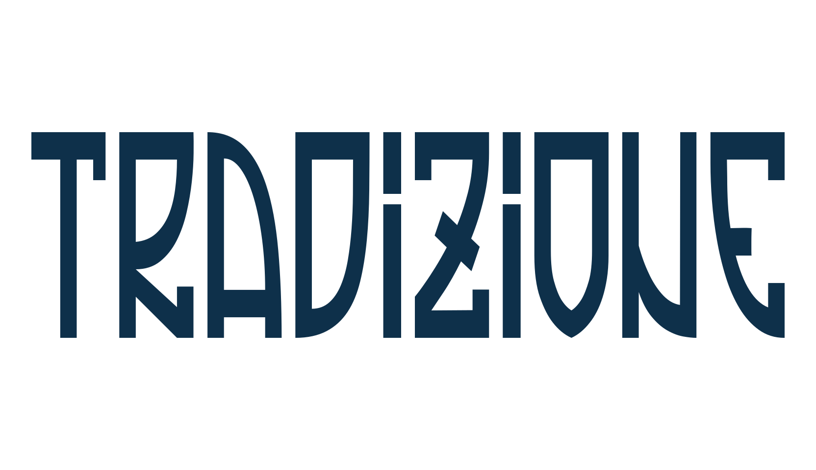 Tradizione, retro font preview