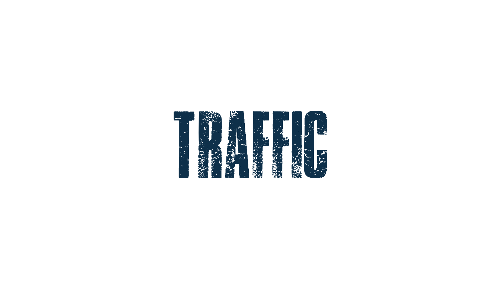 Traffic (traffic-2), fancy eroded decorative font preview