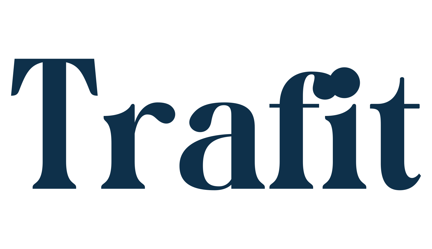 Trafit, basic serif font preview