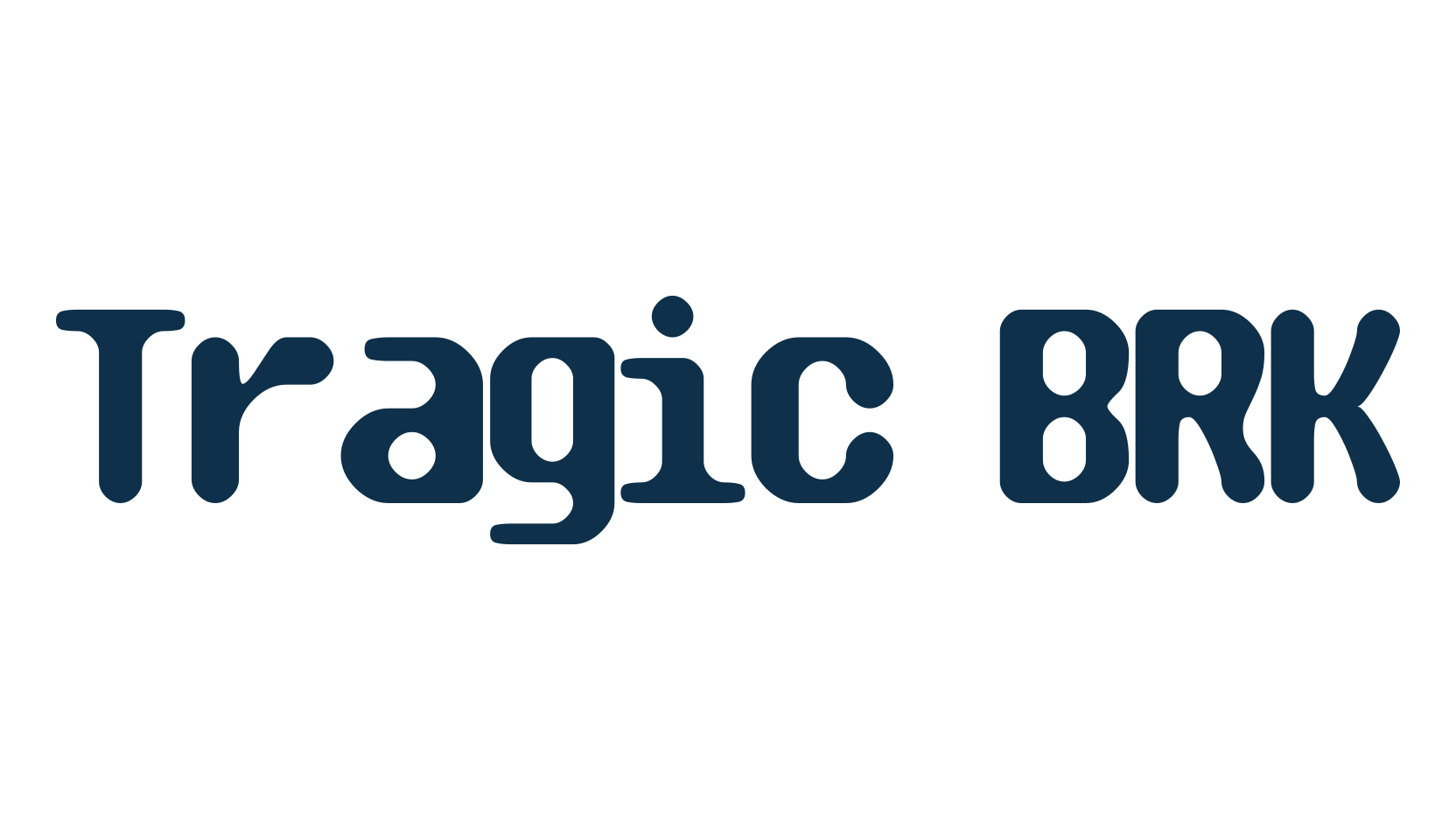 Tragic BRK, various font preview