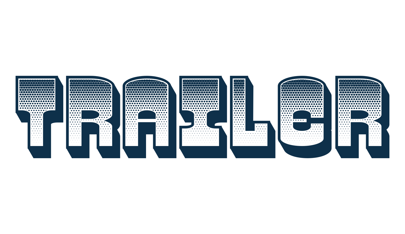 Trailer, fancy western decorative font preview