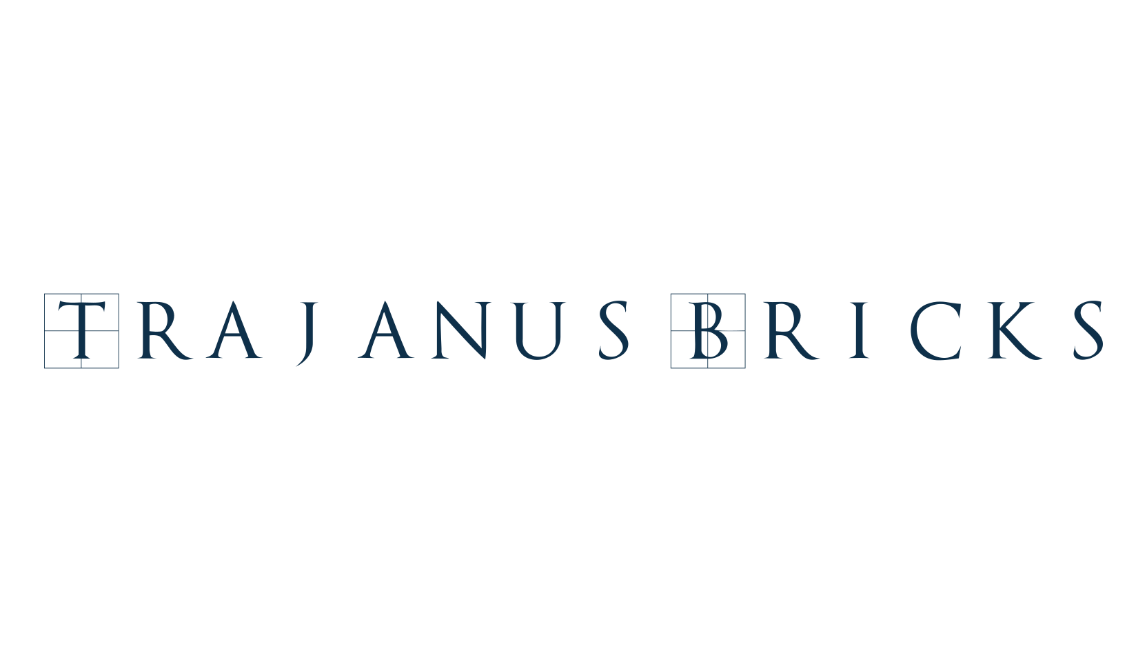 Trajanus Bricks, initials font preview