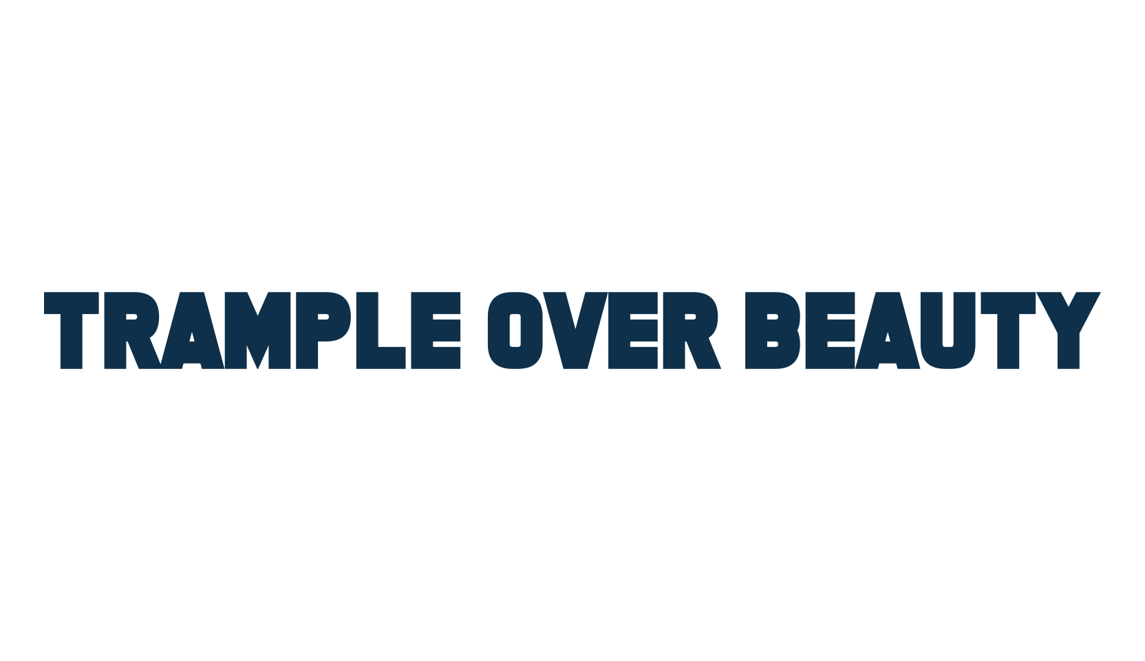 Trample Over Beauty, basic sans serif font preview