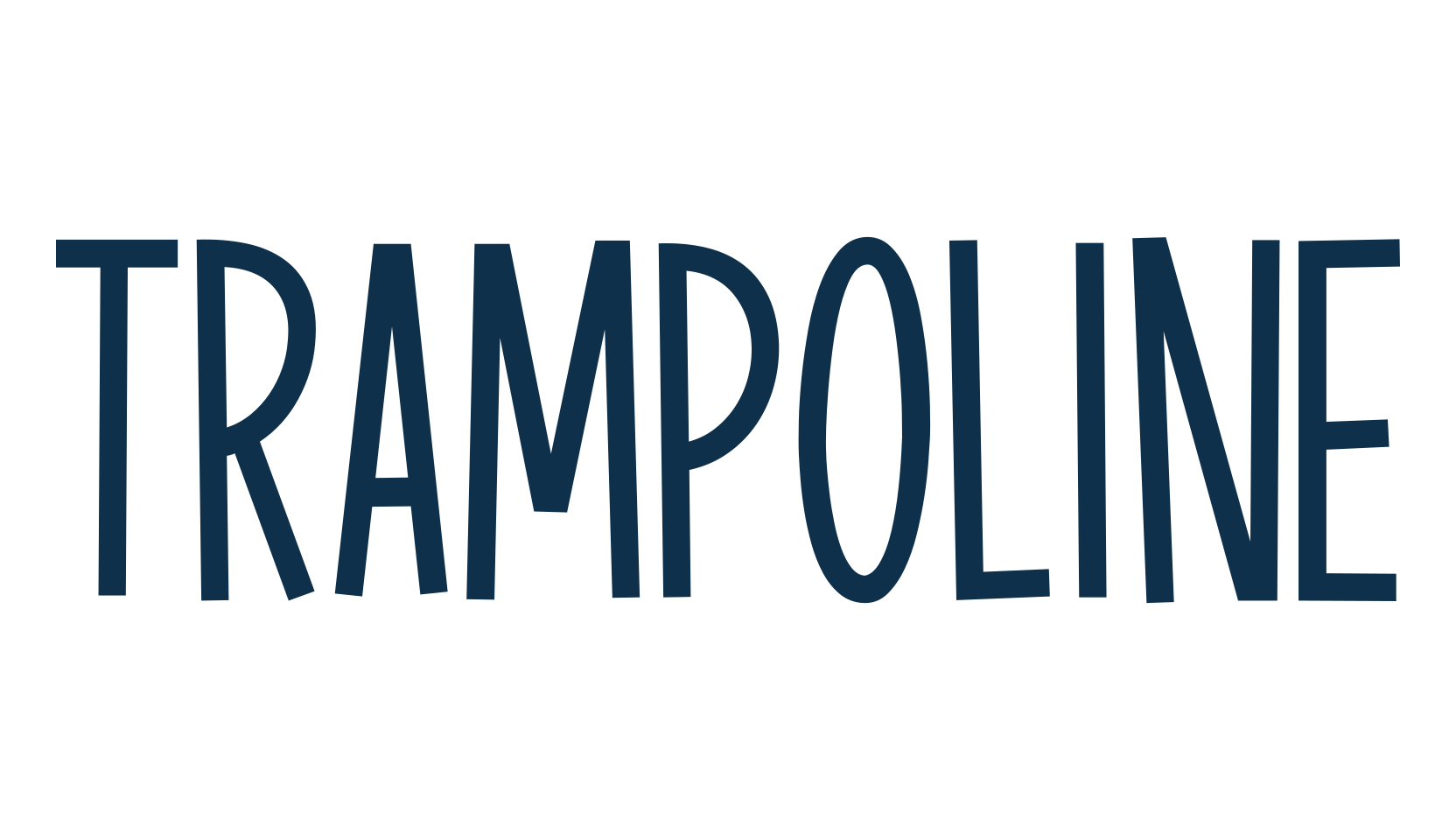 Trampoline, sans serif font preview